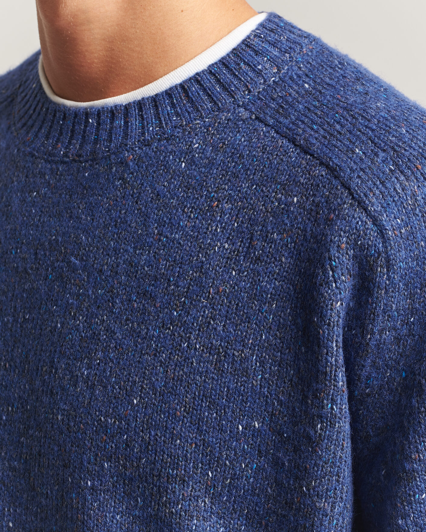 Men | Sweaters & Knitwear | NN07 | Jim Neps Wool Knitted Sweater Blue Ignition