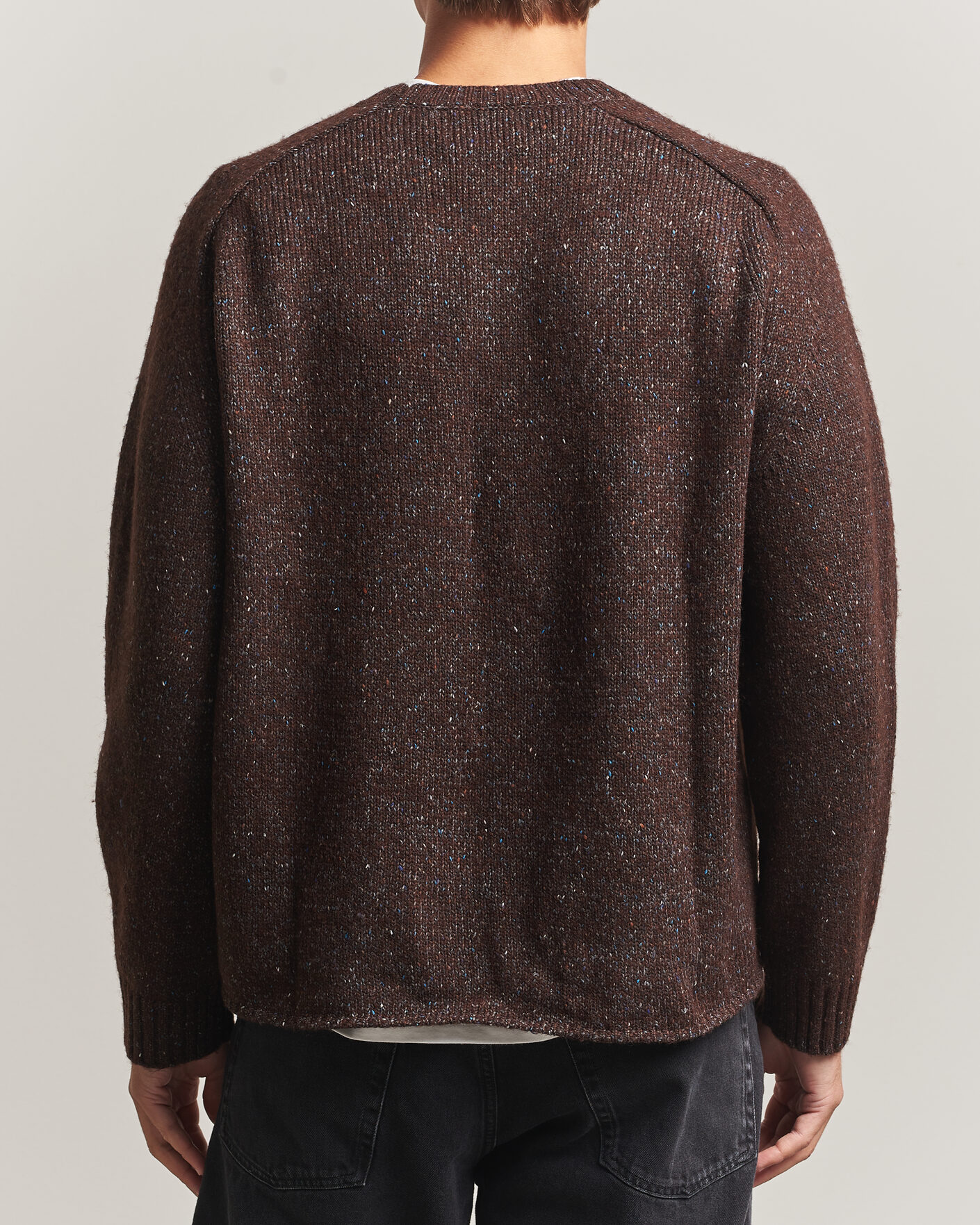 Men | Sweaters & Knitwear | NN07 | Jim Neps Wool Knitted Sweater Deep Truffle