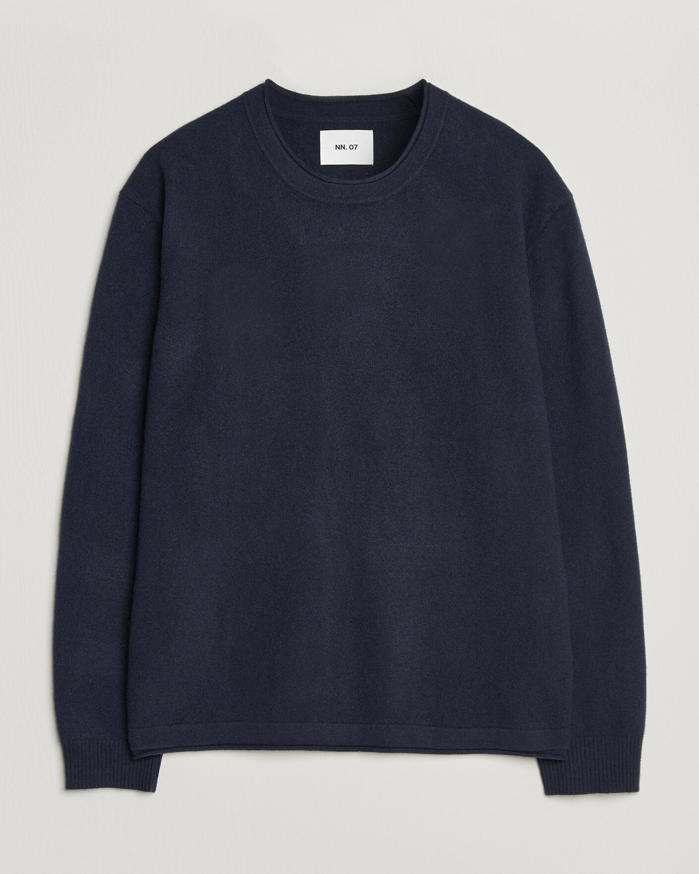 Men | Sweaters & Knitwear | NN07 | Sammy Wool Knitted Sweater Navy Melange