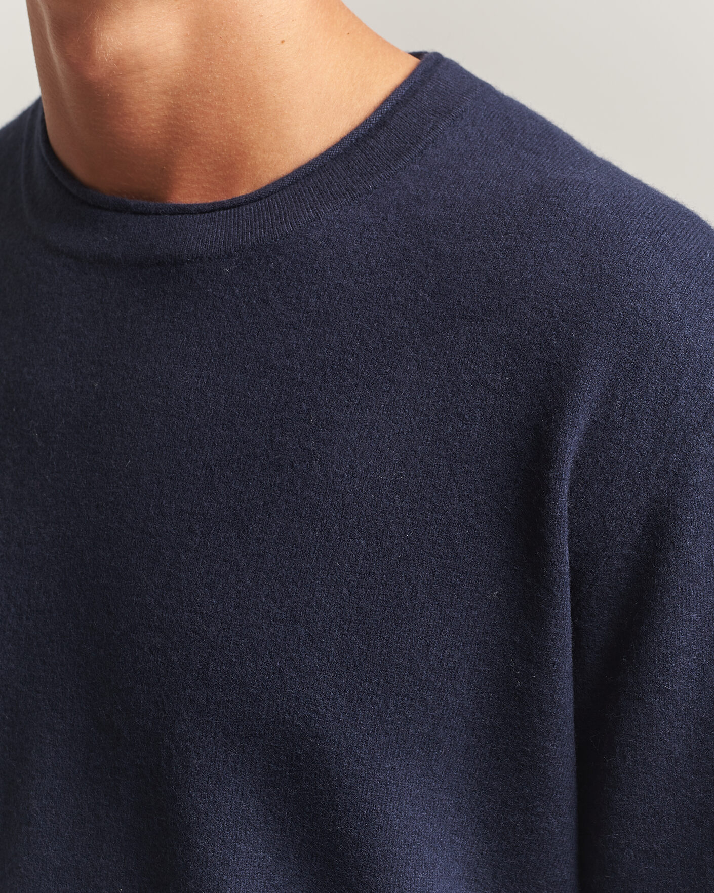 Men | Sweaters & Knitwear | NN07 | Sammy Wool Knitted Sweater Navy Melange