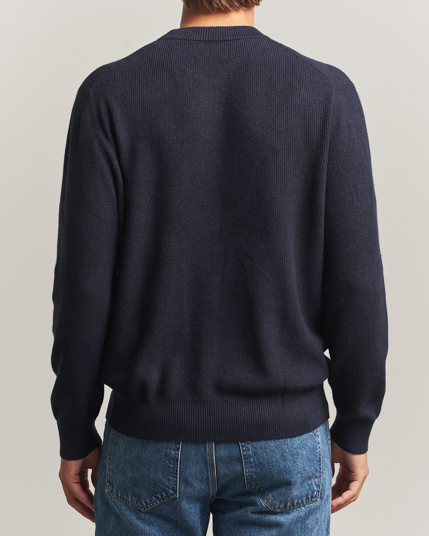 Men | Sweaters & Knitwear | NN07 | Hope Cotton/Cashmere Rib Knitted Sweater Navy