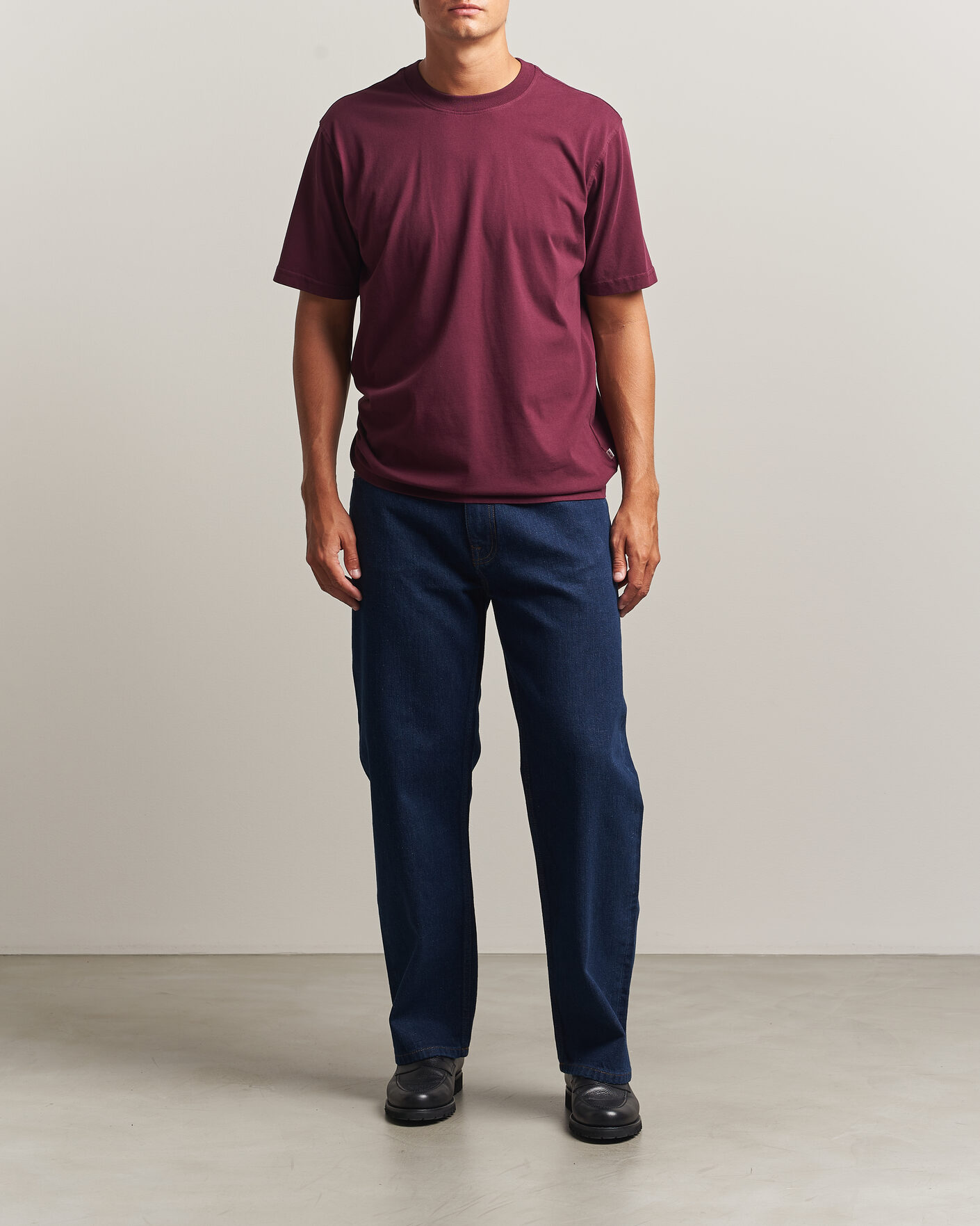 Men | T-Shirts | NN07 | Adam Crew Neck T-Shirt Winetasting