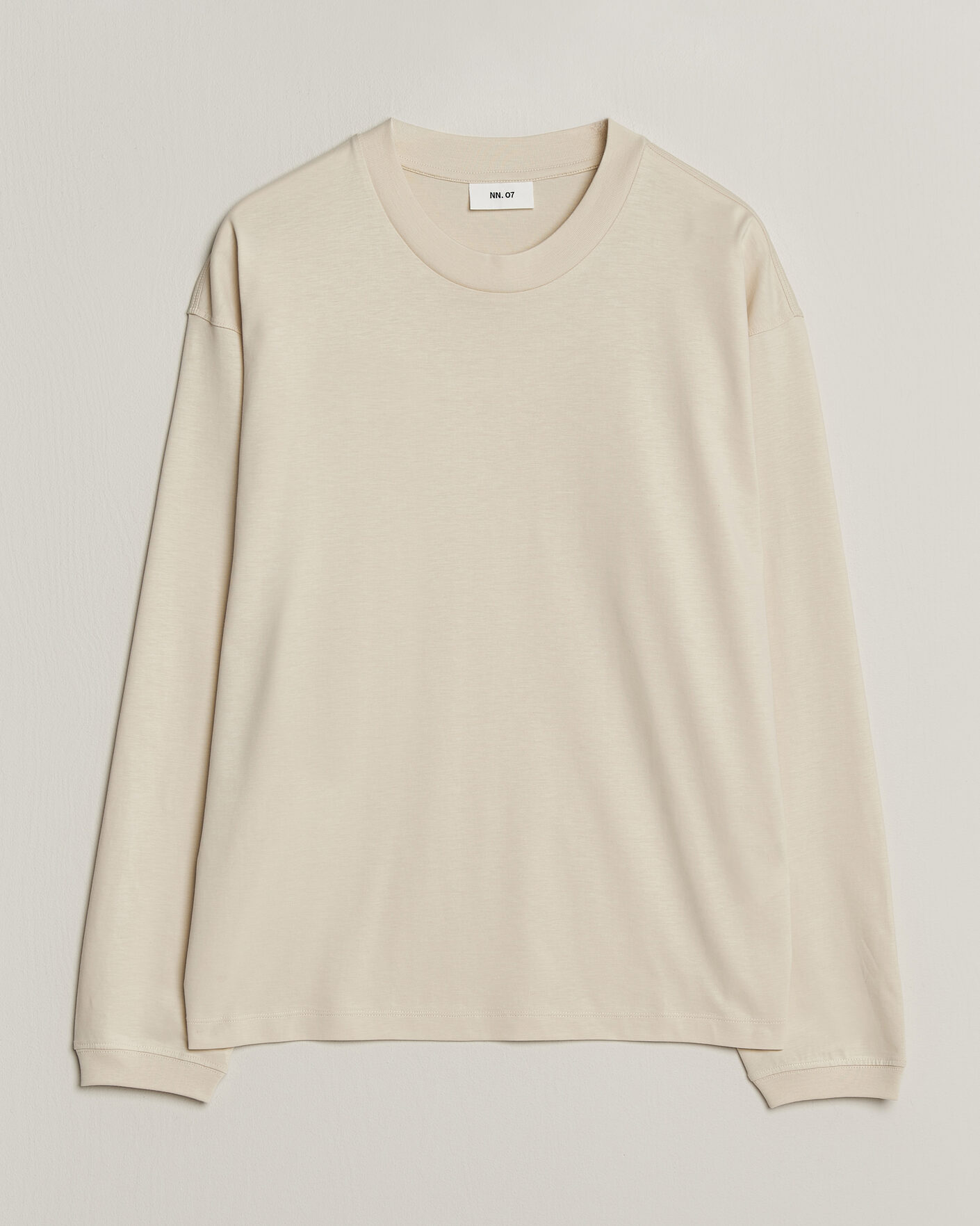 Men | T-Shirts | NN07 | Lionel Suvin Cotton Long Sleeve T-Shirt Ivory