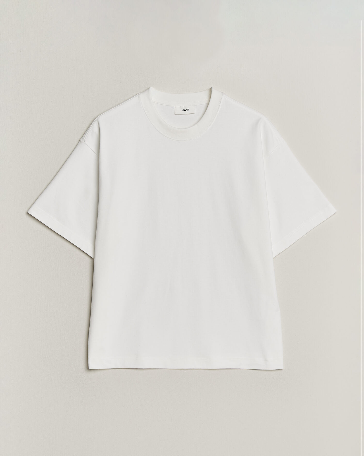 Men | T-Shirts | NN07 | David Heavy Crew Neck T-Shirt White