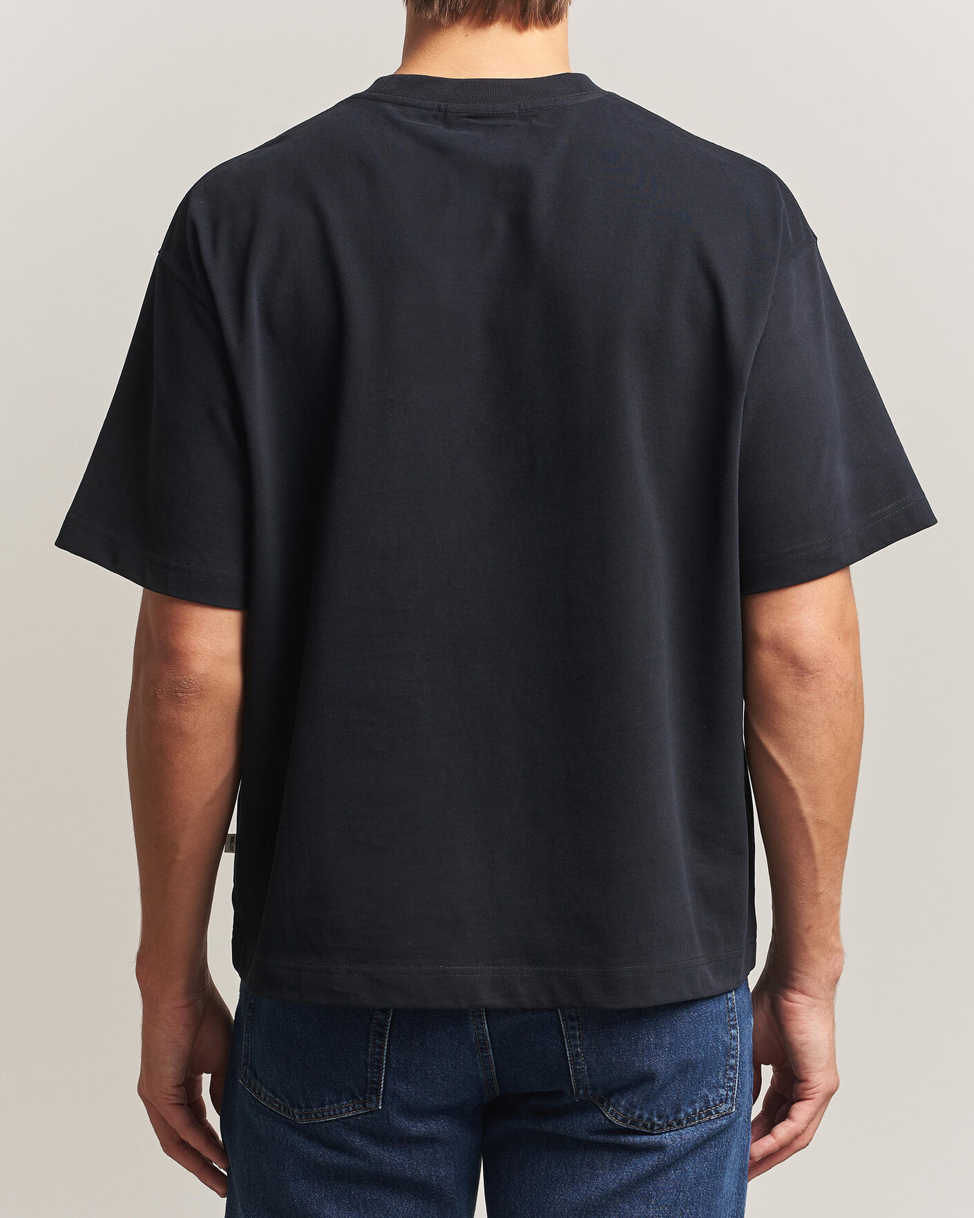 Men | T-Shirts | NN07 | David Heavy Crew Neck T-Shirt Black