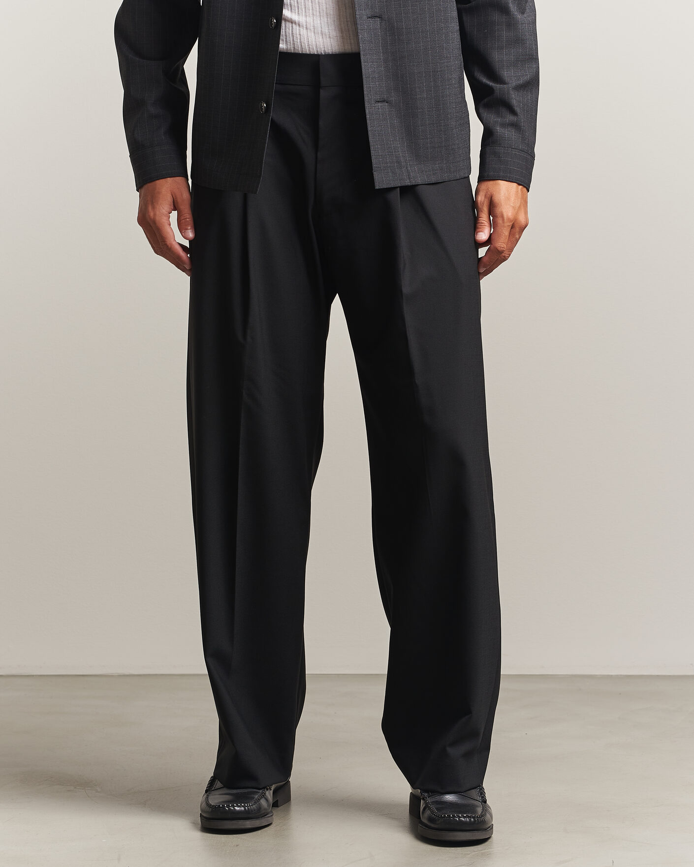 Men | Trousers | NN07 | Kay Wool Trousers Black