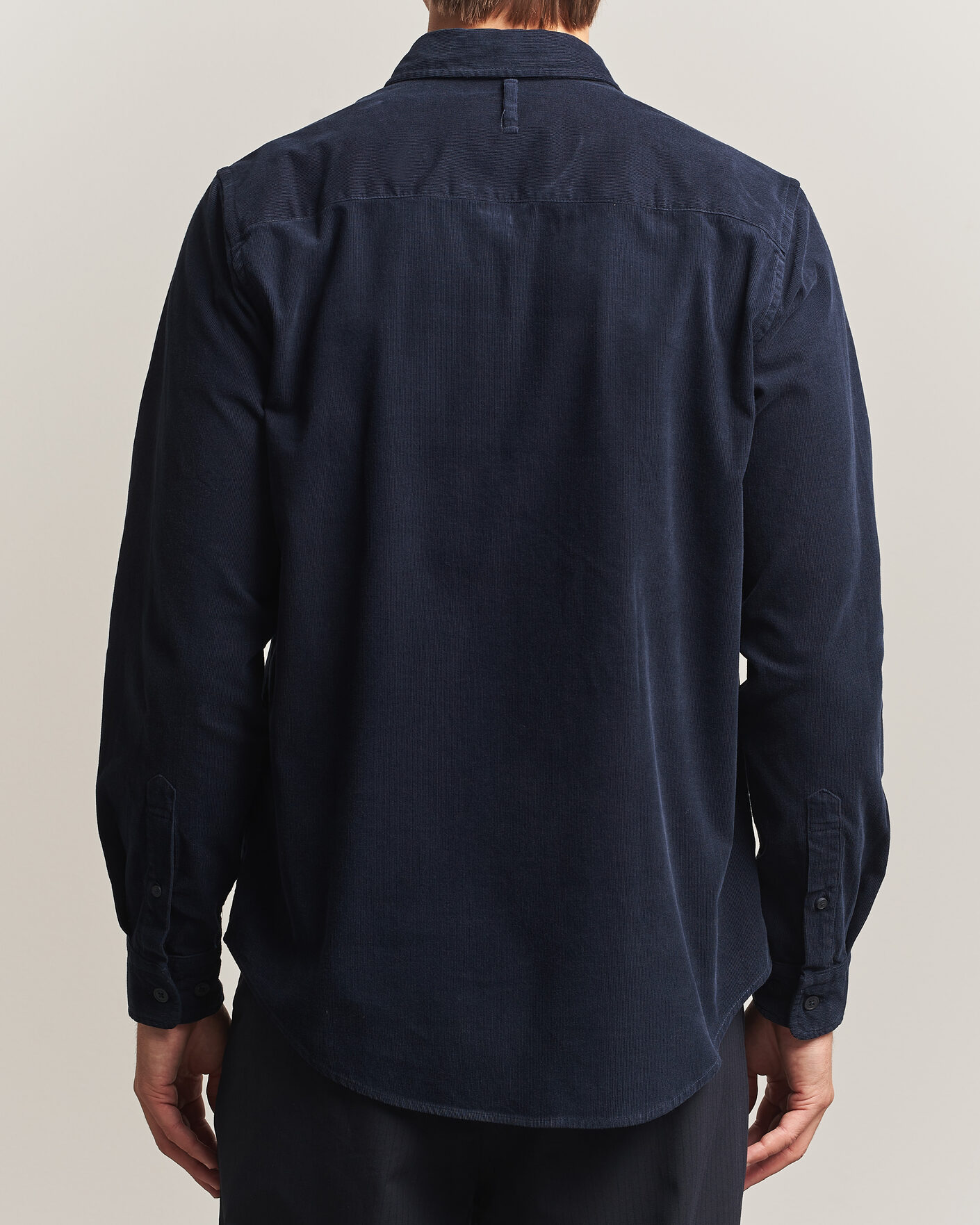 Men | Shirts | NN07 | Asher Baby Cord Shirt Navy Blue