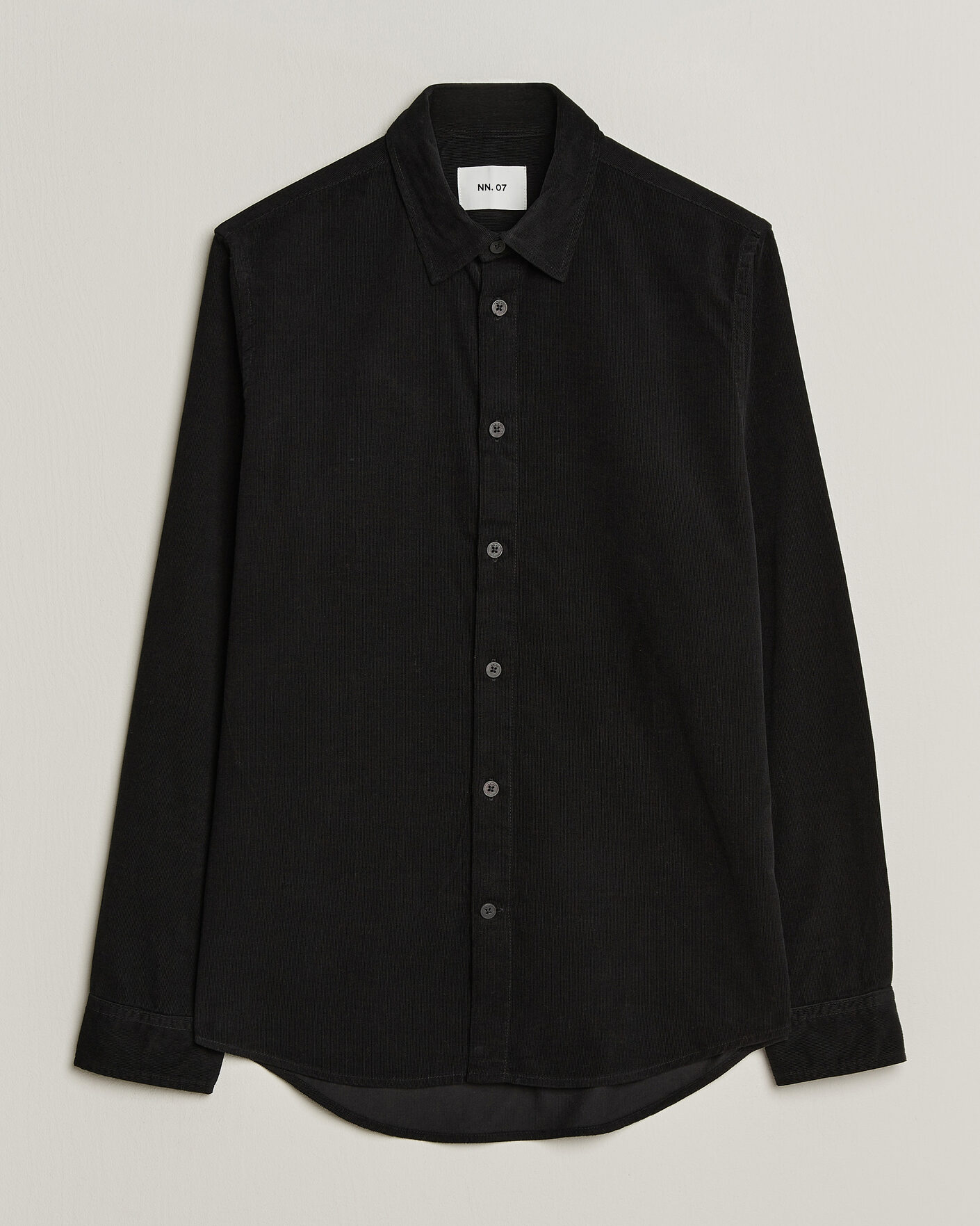 Men | Shirts | NN07 | Asher Baby Cord Shirt Black
