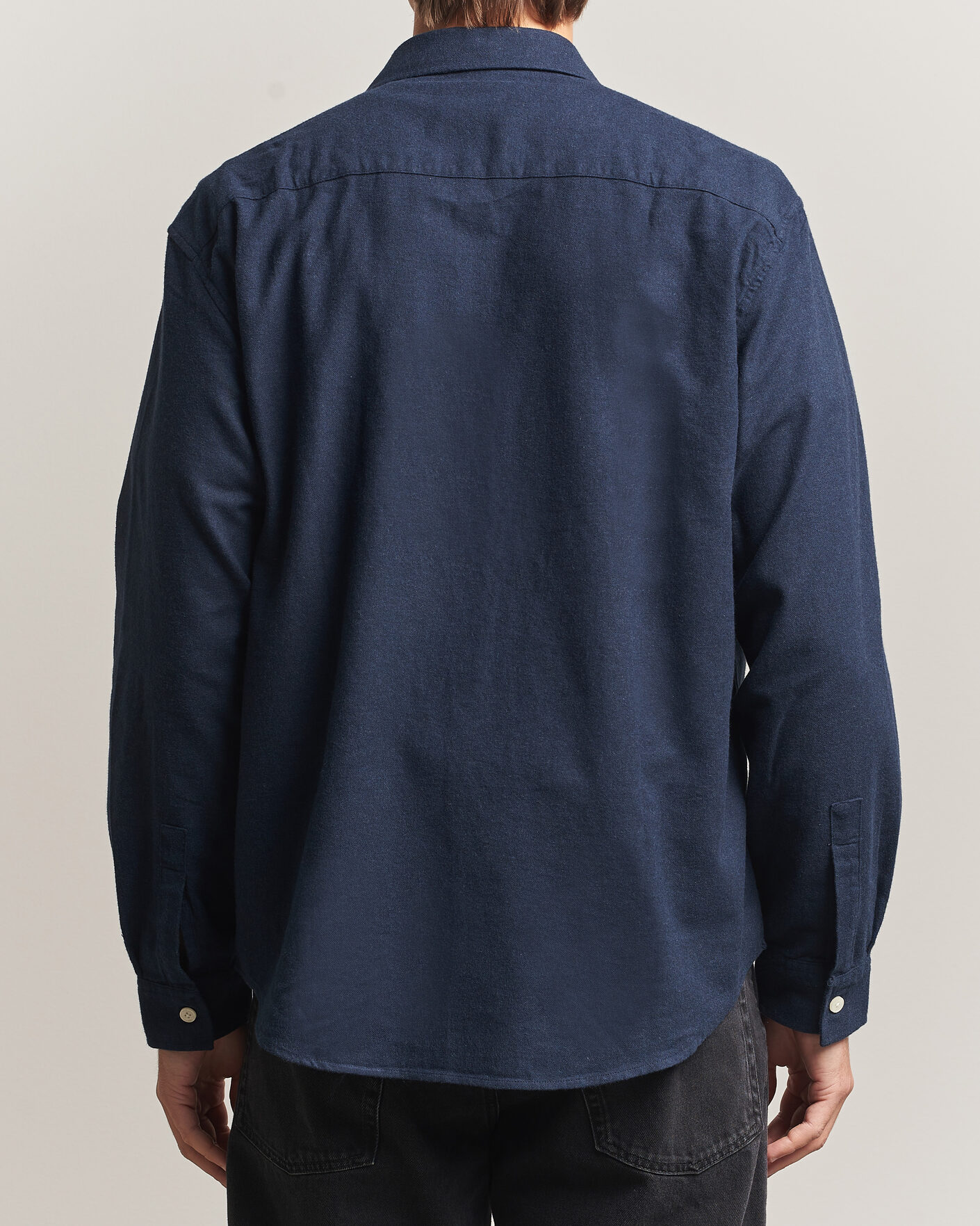 Men | Shirts | NN07 | Dino Brushed Flannel Shirt Navy Blue