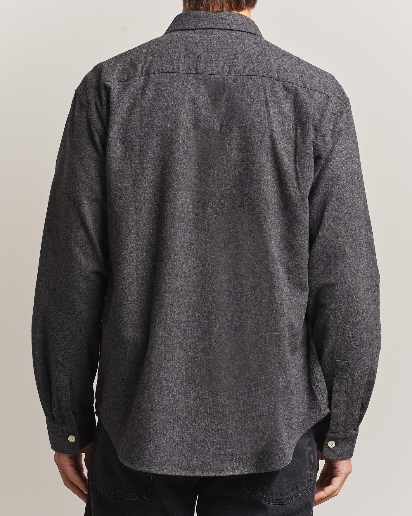 Men | Shirts | NN07 | Dino Brushed Flannel Shirt Dark Grey