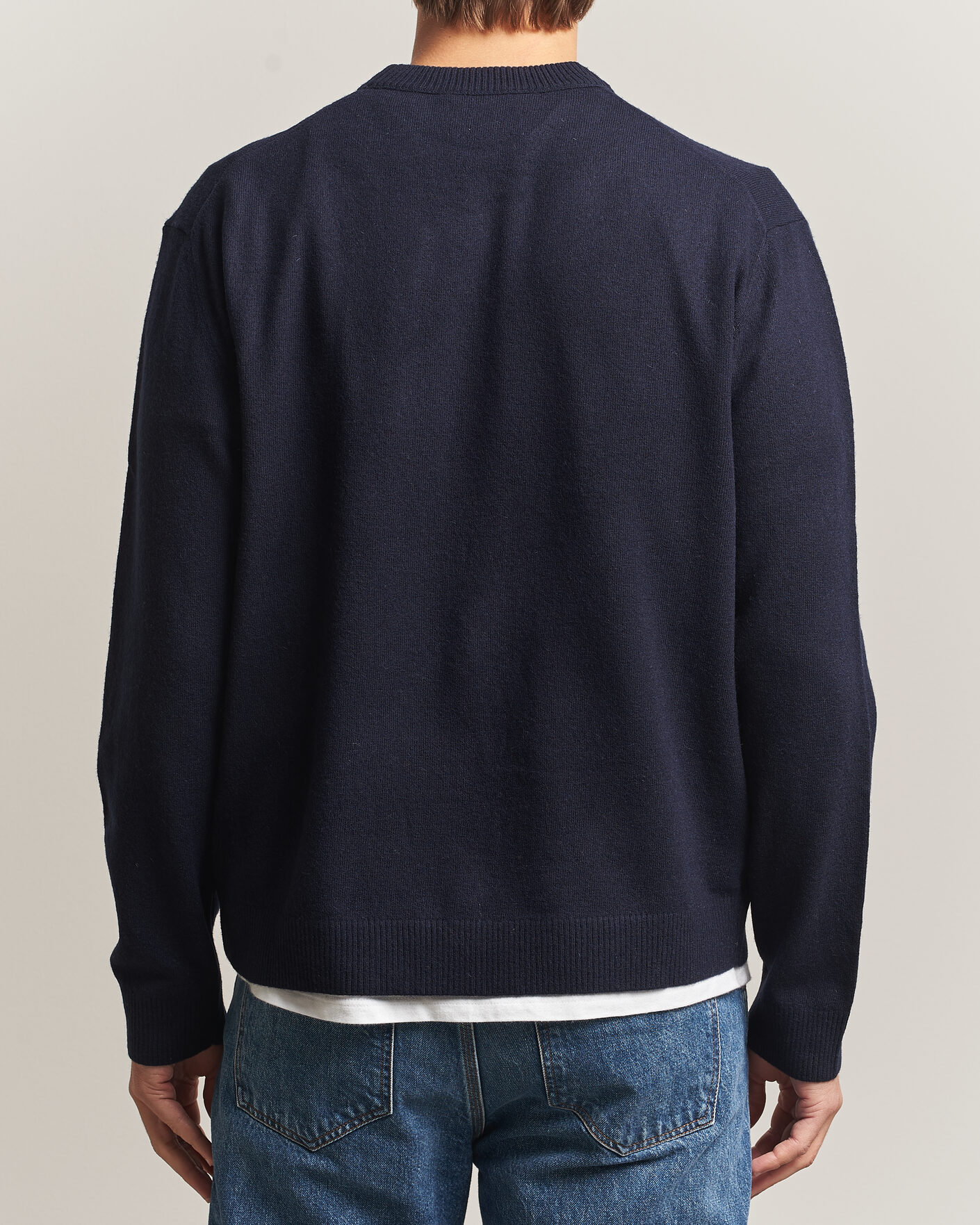 Men | Sweaters & Knitwear | NN07 | Raz Lambswool Knitted Sweater Deep Navy