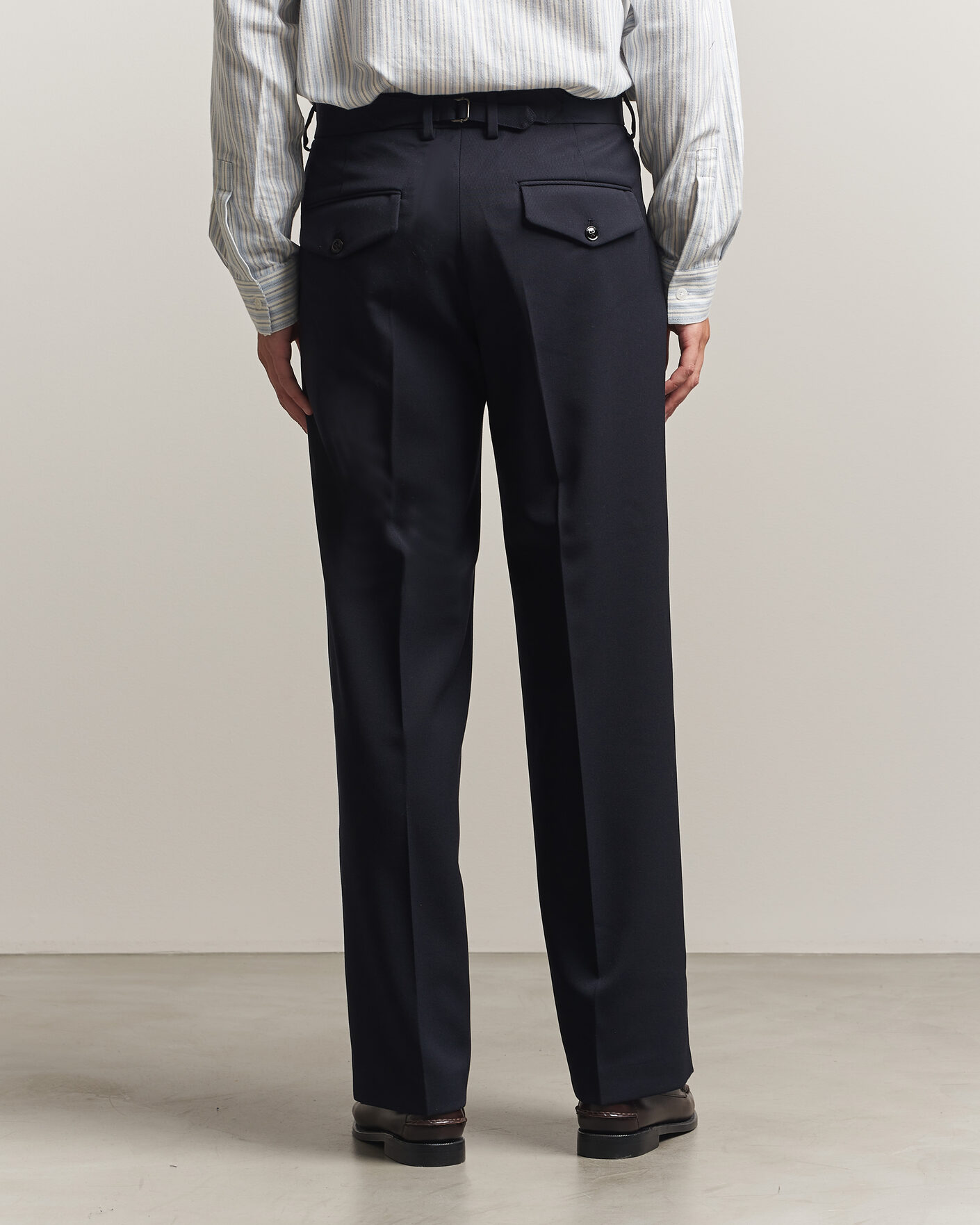 Men | Trousers | NN07 | Justin Wool Pleated Suit Trousers Deep Navy