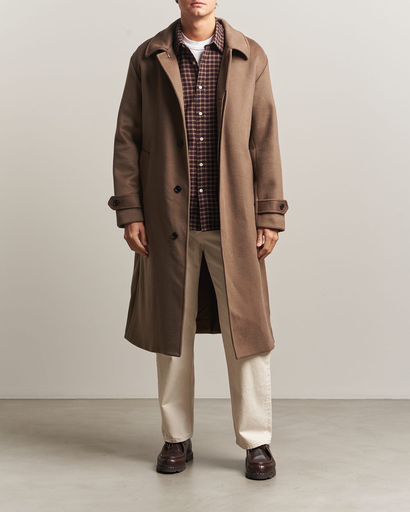 Men | Coats & Jackets | NN07 | Gibson Wool/Cashmere Coat Desert Clay
