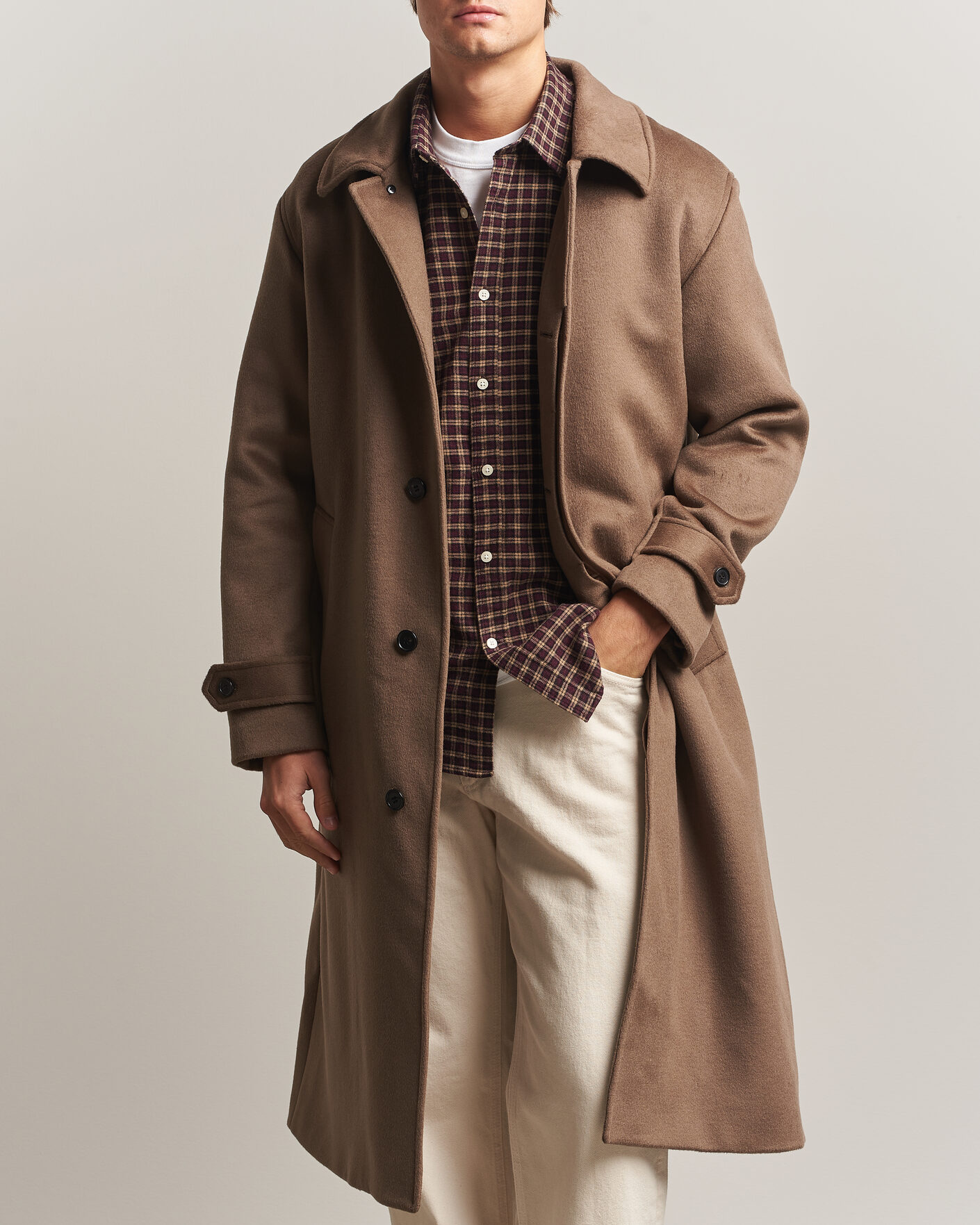 Men | Coats & Jackets | NN07 | Gibson Wool/Cashmere Coat Desert Clay