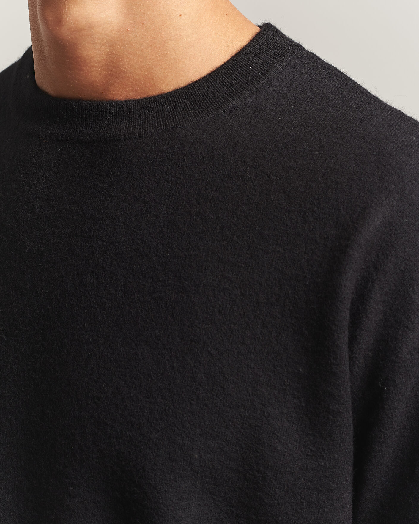 Men | Sweaters & Knitwear | NN07 | Jasper Soft Boiled Wool Sweater Black