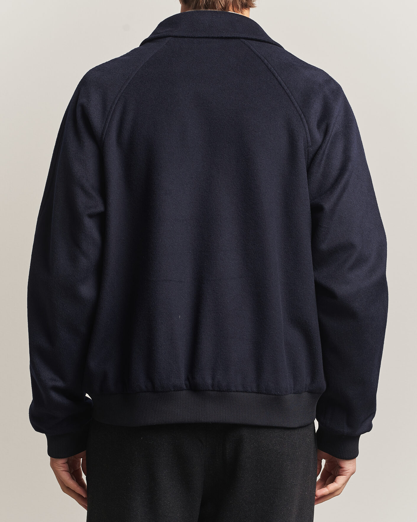 Men | Coats & Jackets | Oscar Jacobson | Aviator Wool Jacket Navy