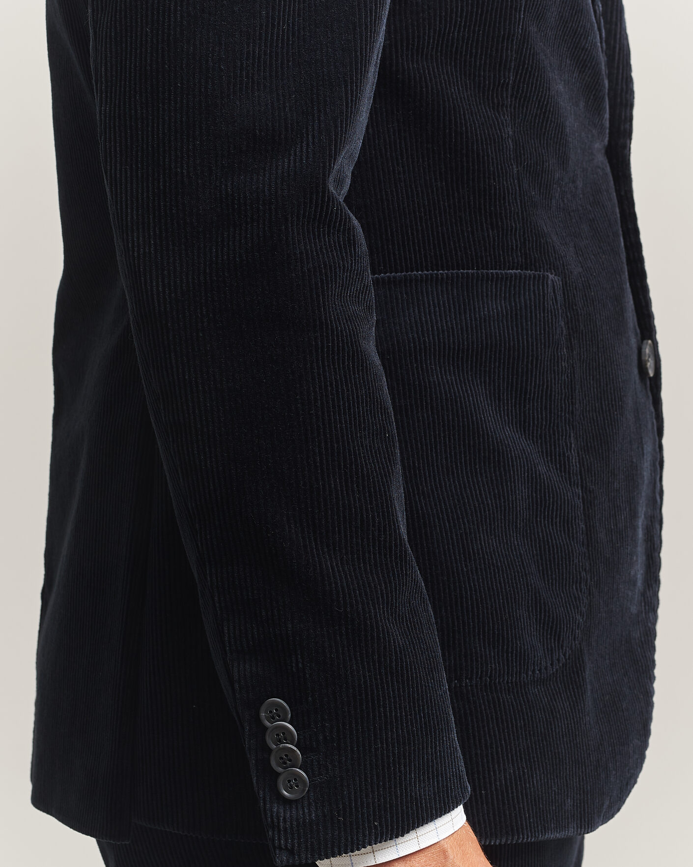 Men | Blazers | Oscar Jacobson | Fogerty Patch Pocket Cord Blazer Navy