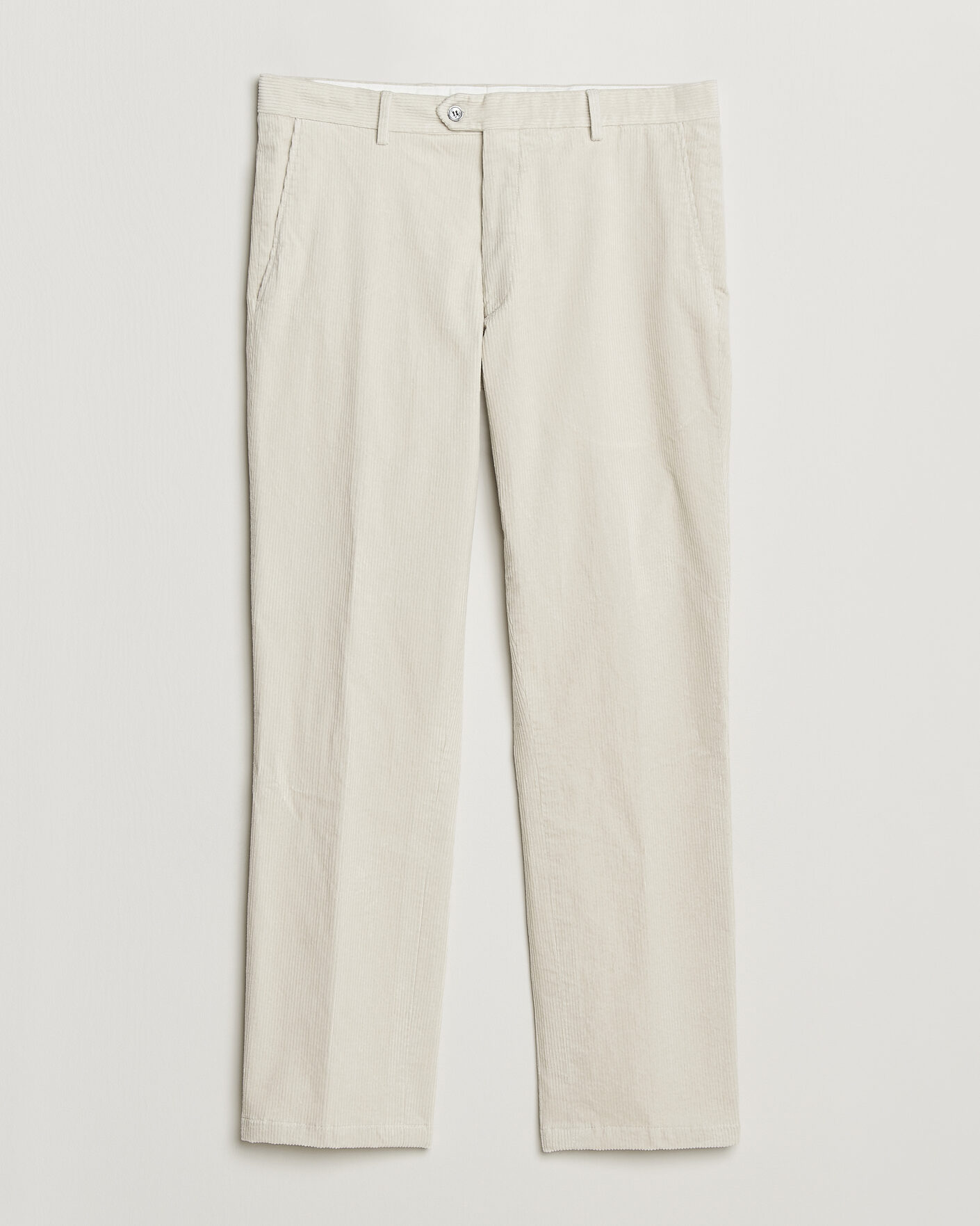 Men | Trousers | Oscar Jacobson | Dandy Corduroy Trousers White