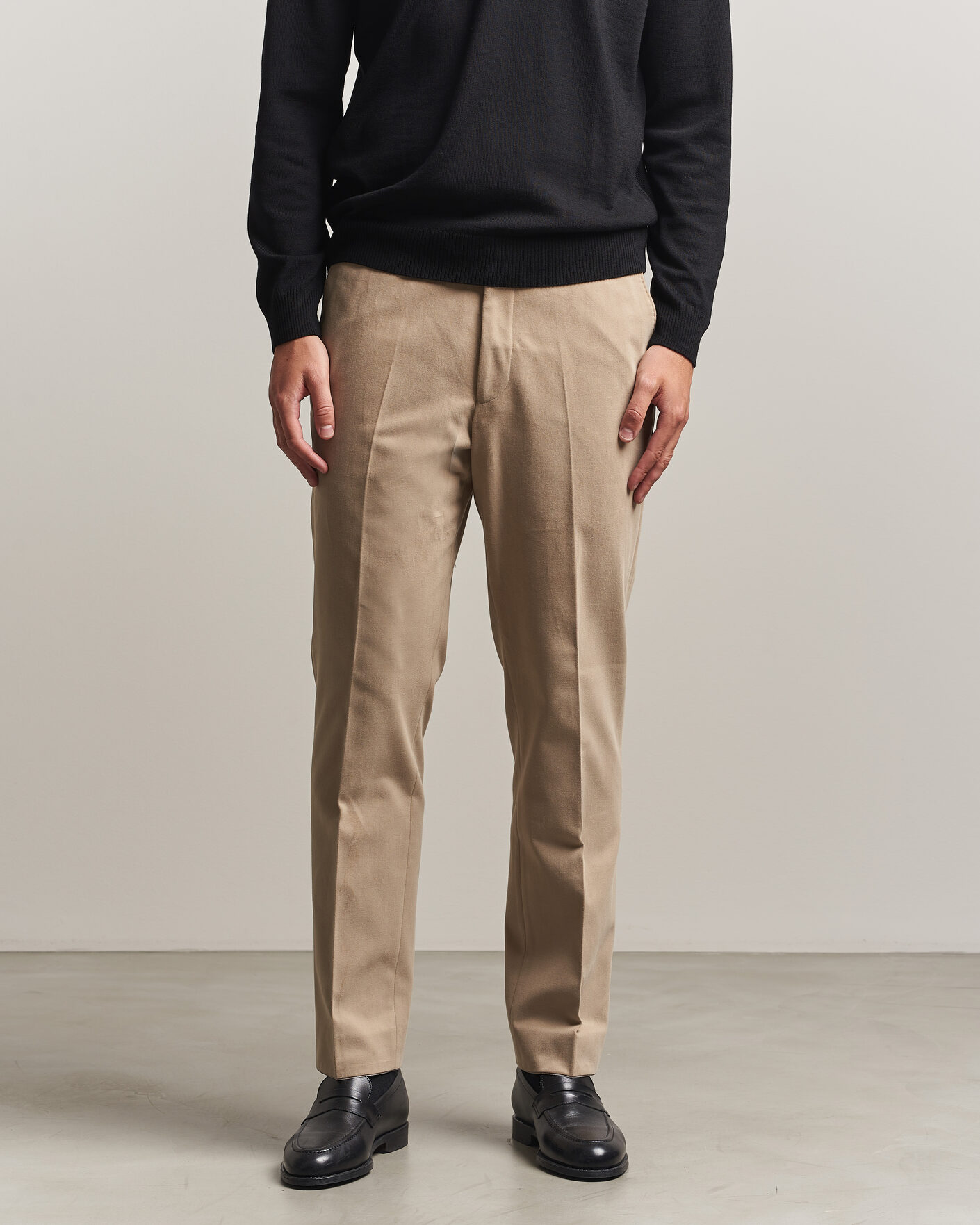 Incotex Slim Fit Garment Dyed Slacks Taupe at CareOfCarl.com