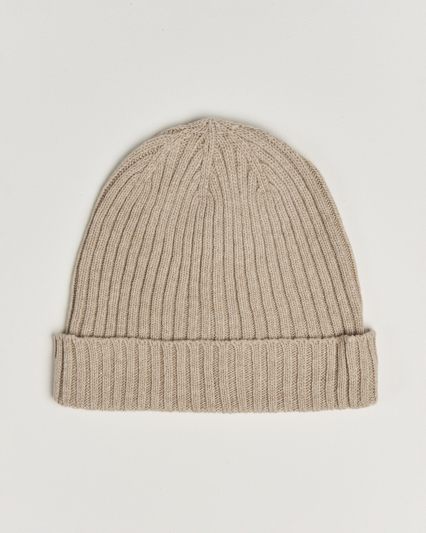 Men | Beanies | Stenströms | Brushed Merino Beanie  Beige