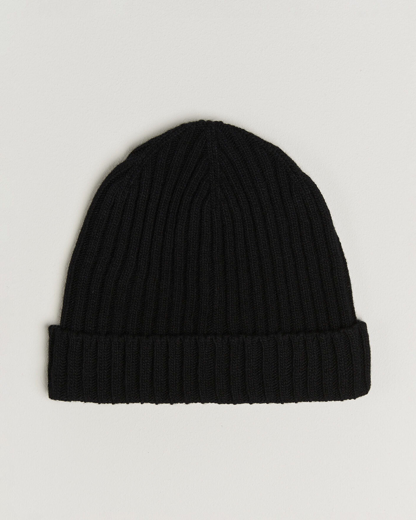 Men | Beanies | Stenströms | Brushed Merino Beanie  Black