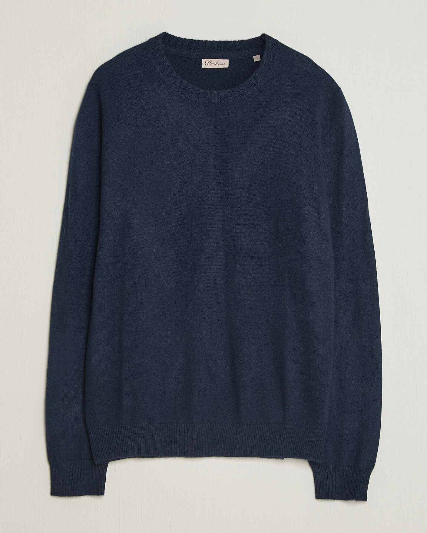 Men | Sweaters & Knitwear | Stenströms | Cashmere Crewneck Navy