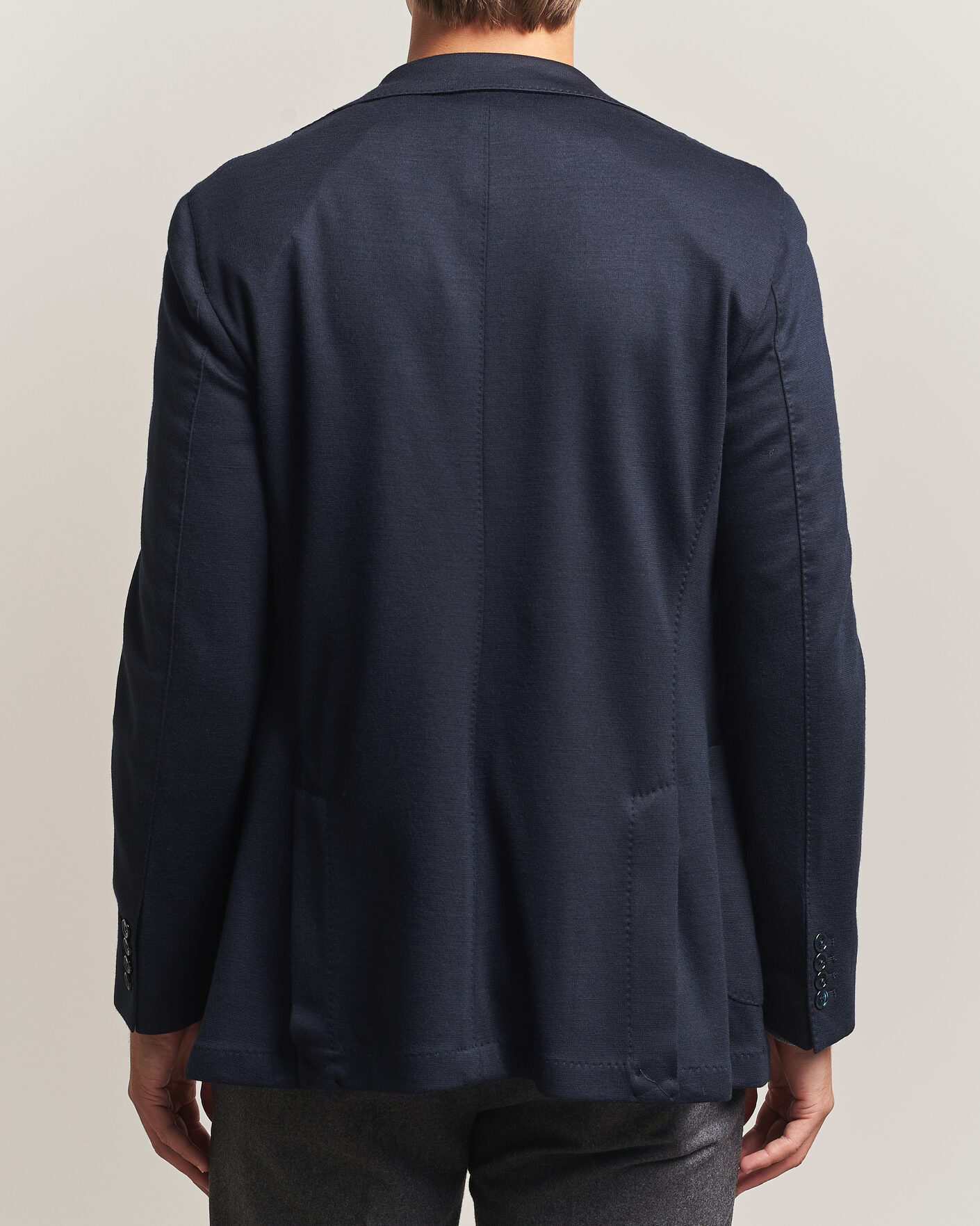 Men | Blazers | Stenströms | Wool Jersey Blazer Navy