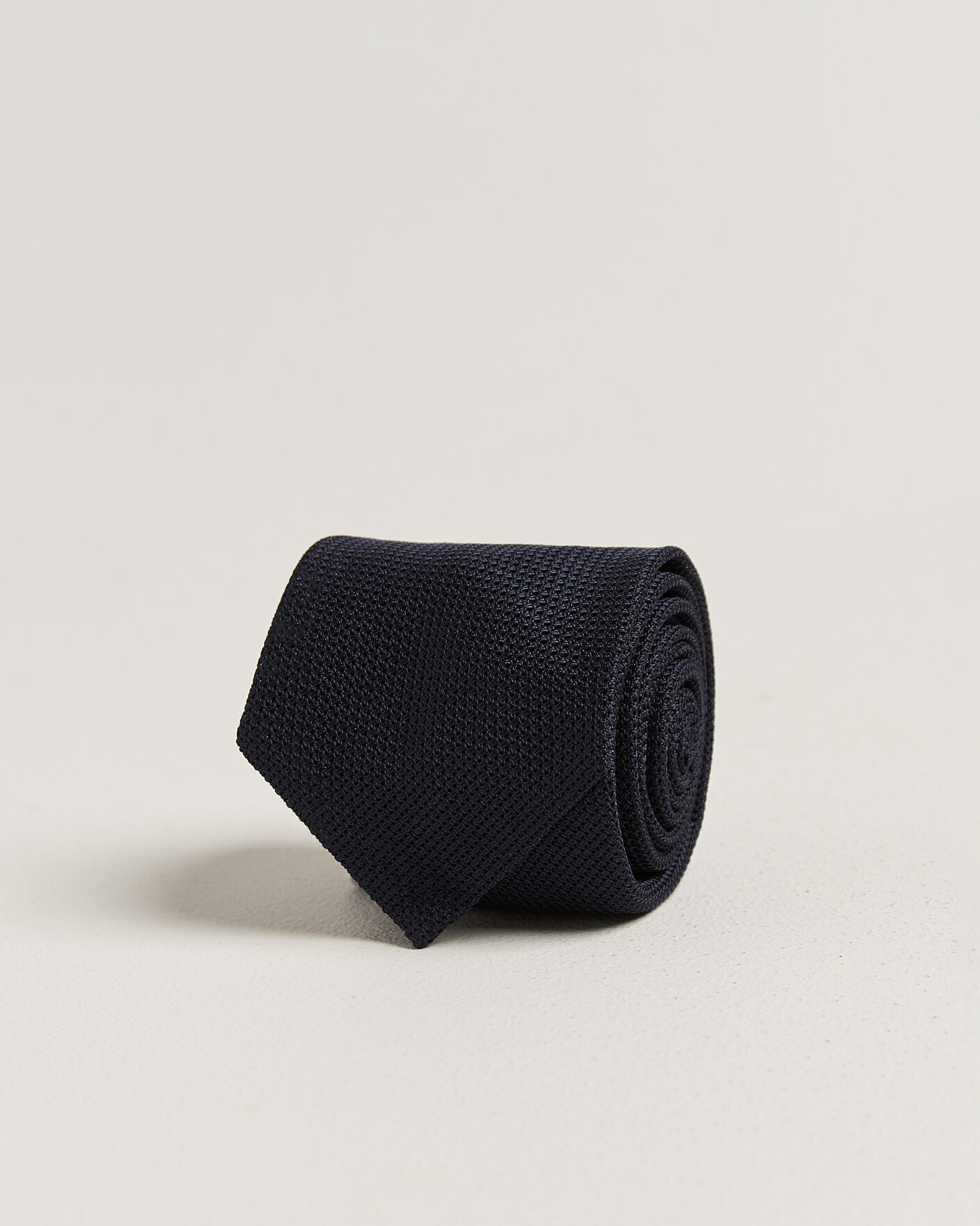 Men | Ties | Stenströms | Silk Grenadine Tie 7,5cm Navy
