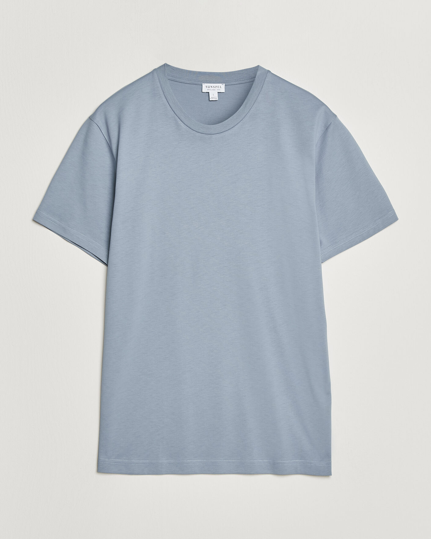 Men | T-Shirts | Sunspel | Riviera Midweight T-Shirt Powder Blue