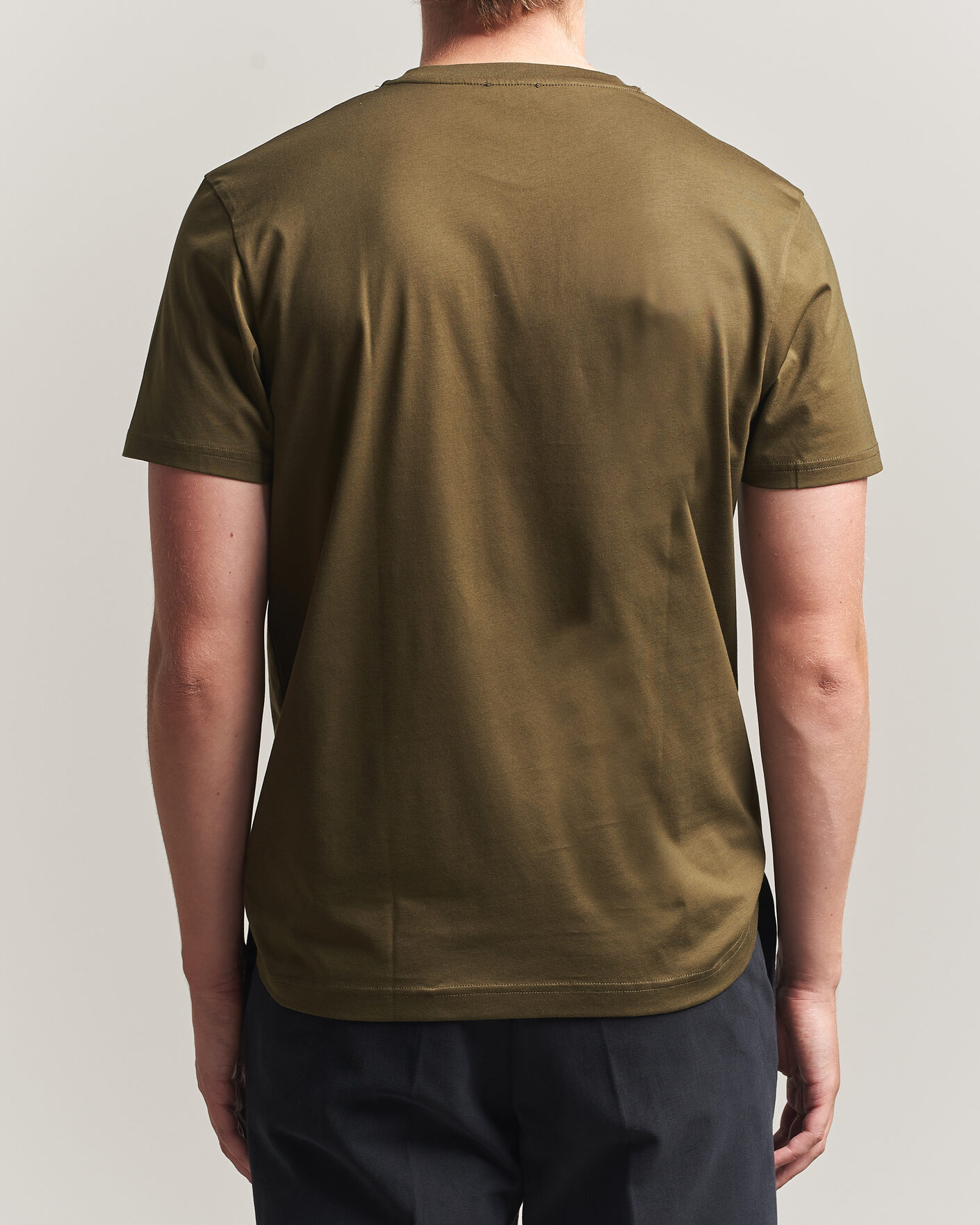 Men | T-Shirts | Sunspel | Riviera Midweight T-Shirt Loden Green