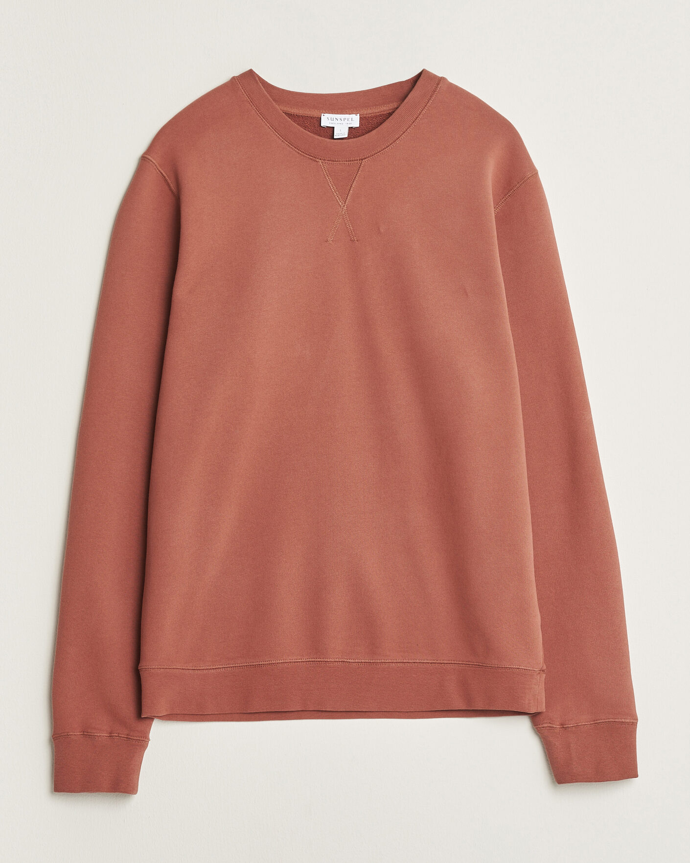 Men | Sweaters & Knitwear | Sunspel | Loopback Sweatshirt Dark Tabacco
