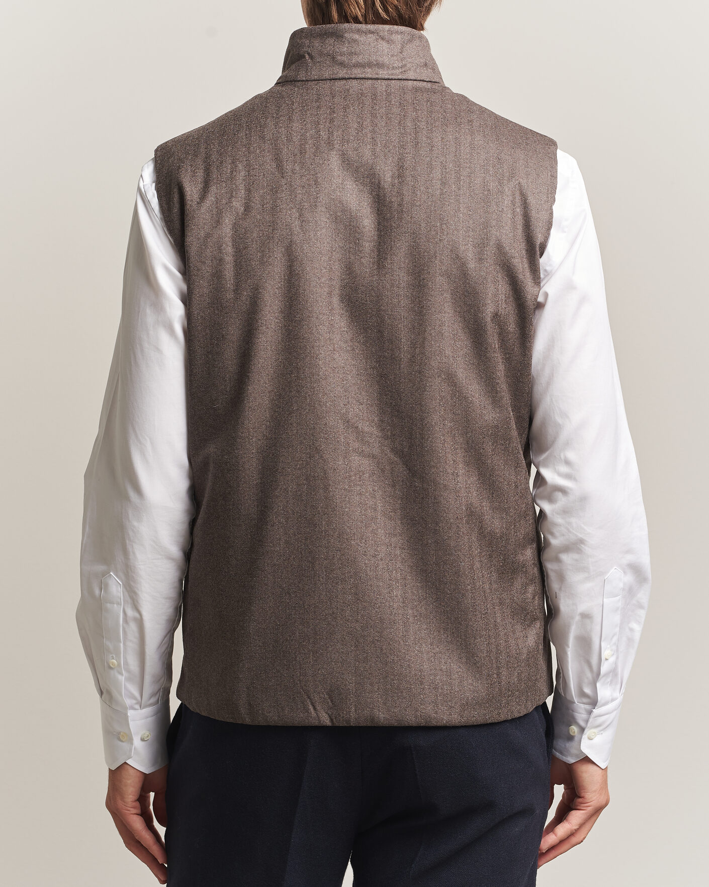 Men | Gilets | UBR | Raptor Lightweight Vest Savile Brown Herringbone