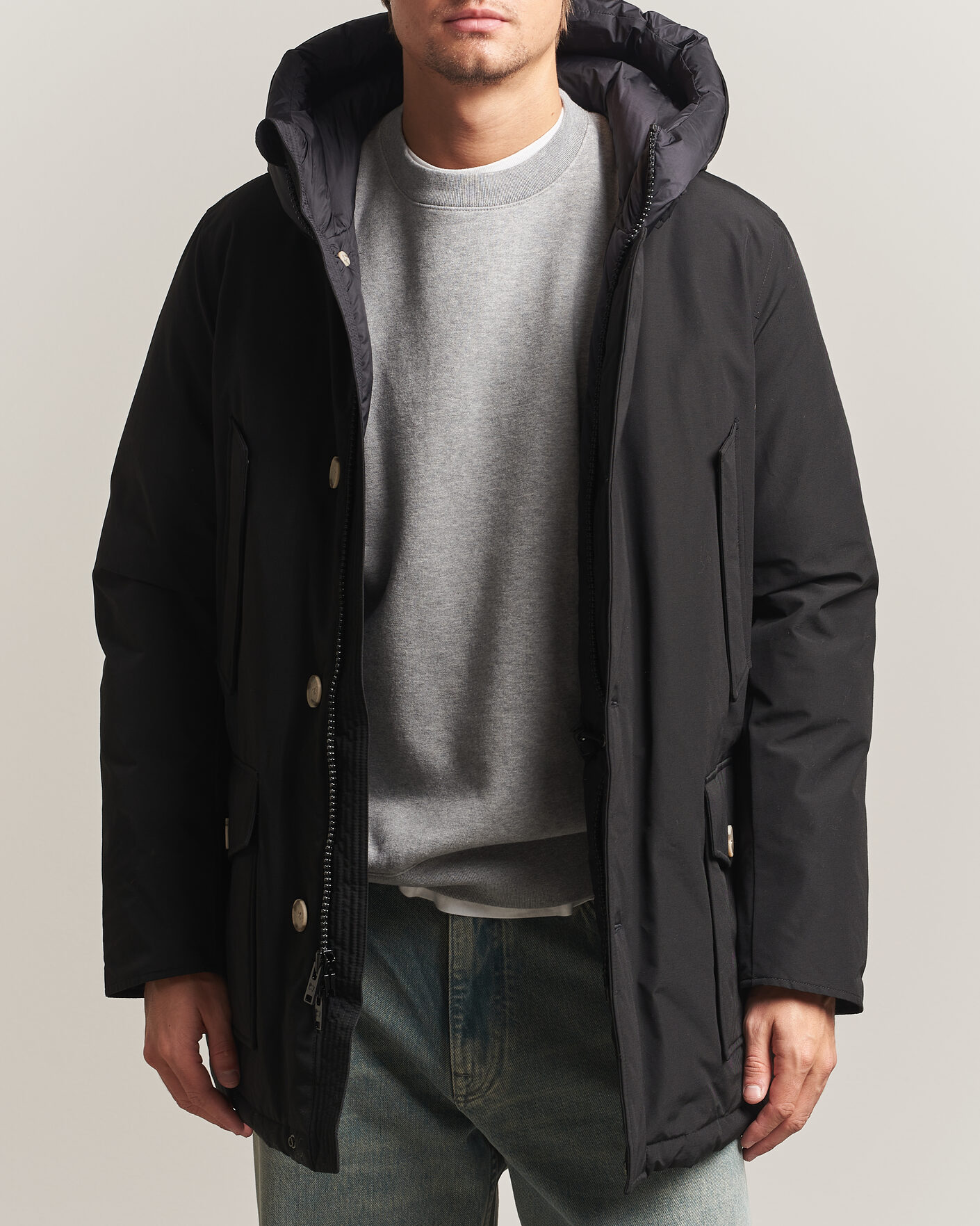 Men | Coats & Jackets | Woolrich | Arctic Parka No Fur Black