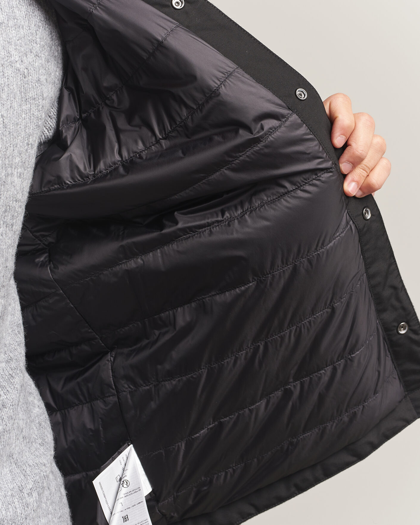 Men | Coats & Jackets | Woolrich | Alaskan Wool Light Padded Shirt Jacket Faded Black