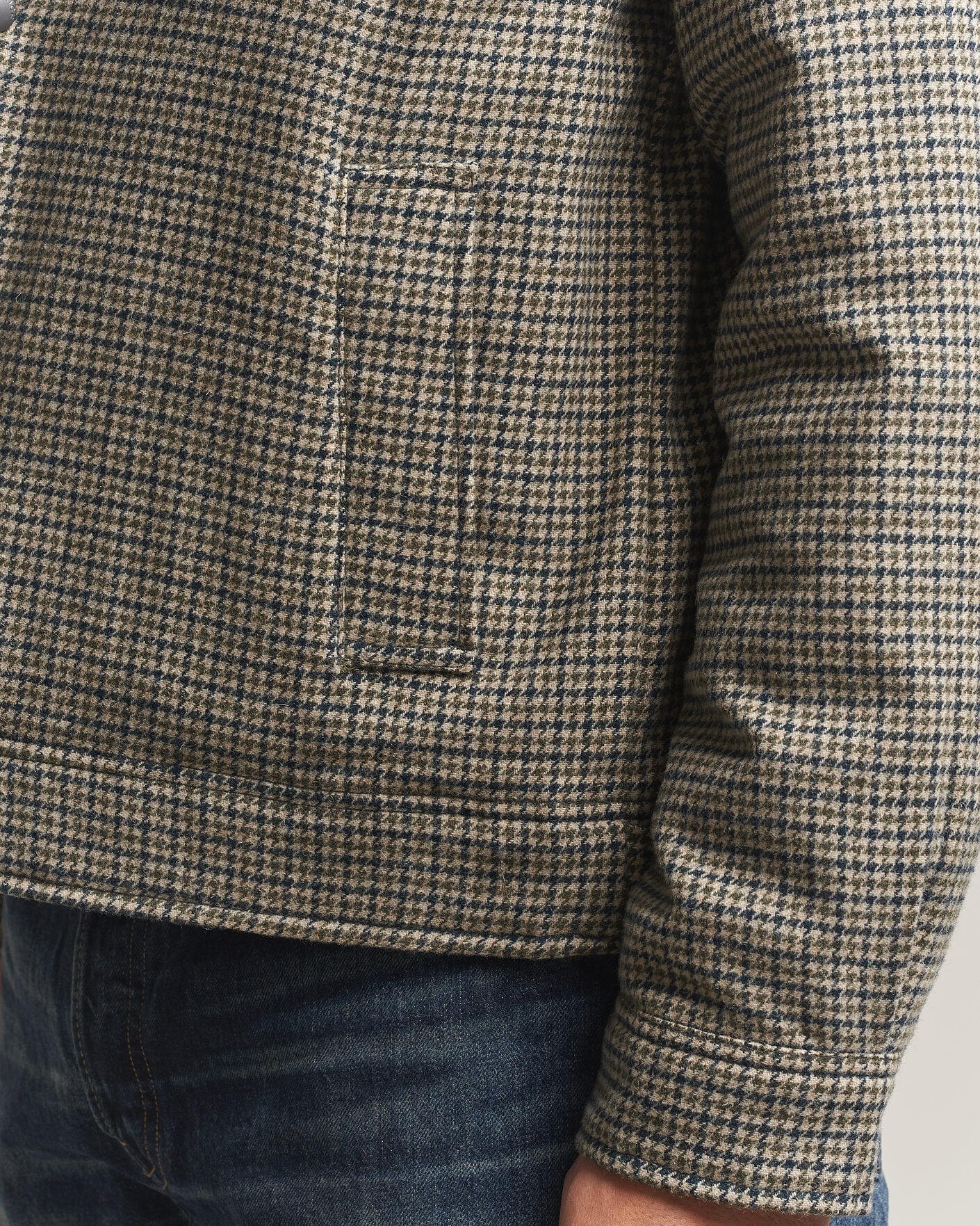 Men | Coats & Jackets | Woolrich | Wool Check Light Padded Keating Shirt Jacket Brown