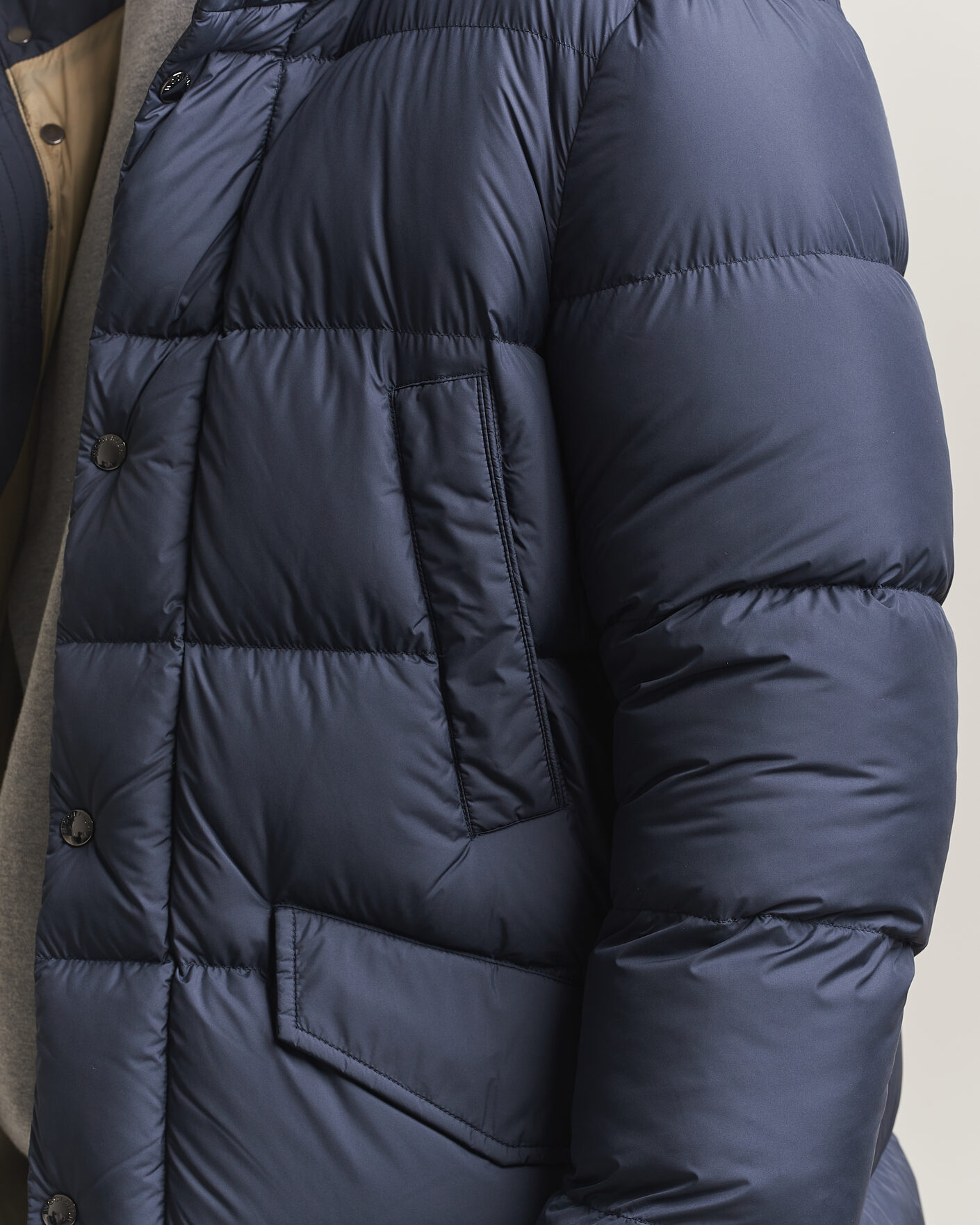 Men | Coats & Jackets | Woolrich | Cloud Davis Parka Melton Blue