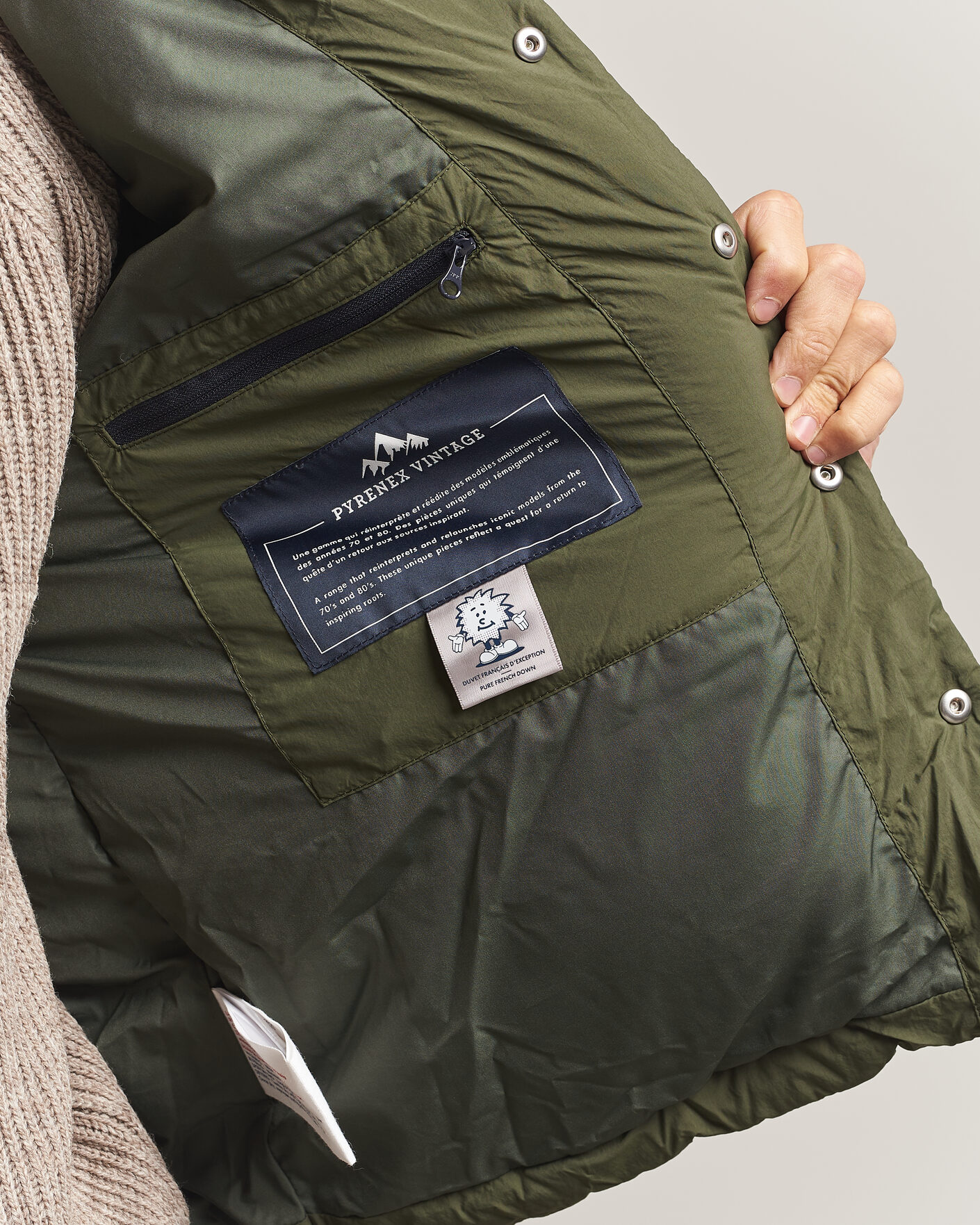Men | Coats & Jackets | Pyrenex | Fiery Down Jacket Deep Khaki