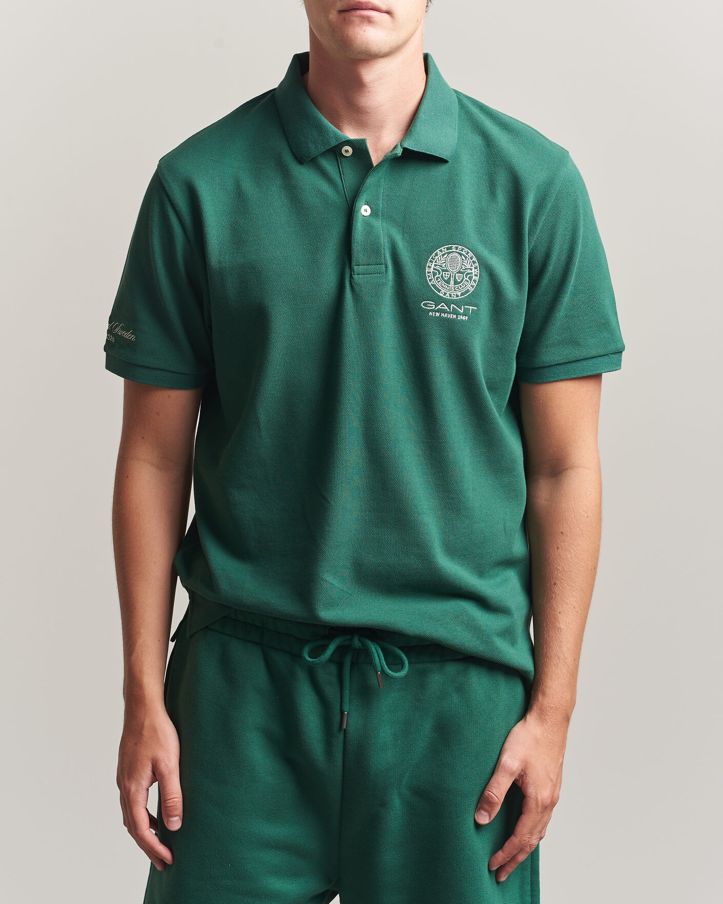 Men | Polo Shirts | Gant | Tournament Pique Green