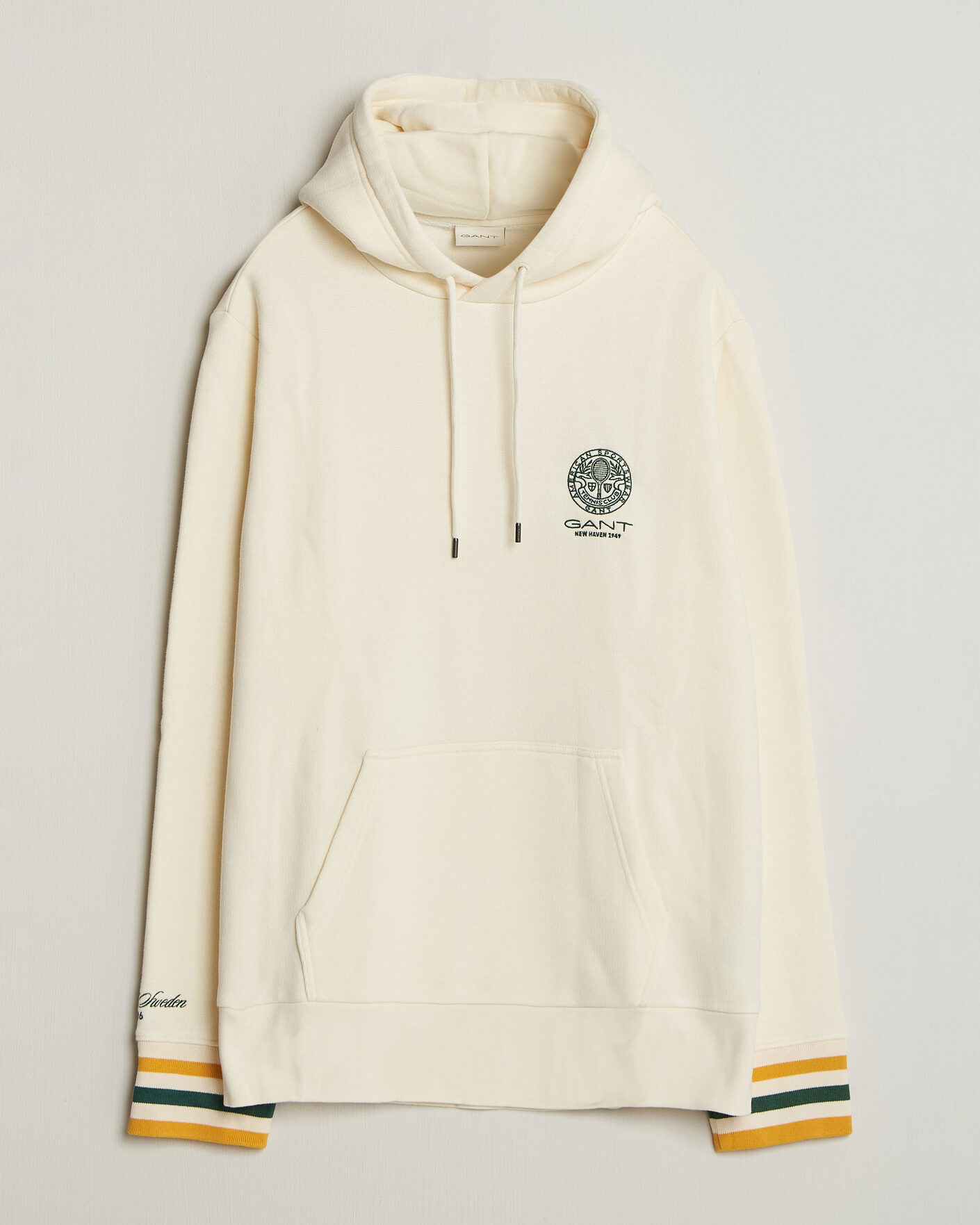 Men | Sweaters & Knitwear | Gant | Tournament Hoodie Cream