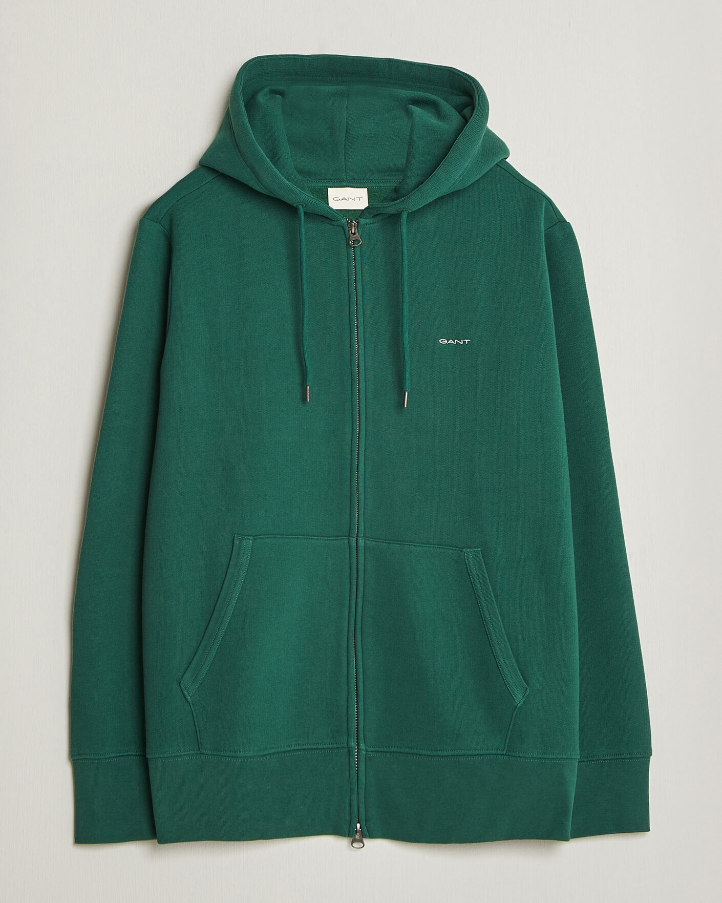 Men | Sweaters & Knitwear | Gant | Tournament Full Zip Hoodie Green