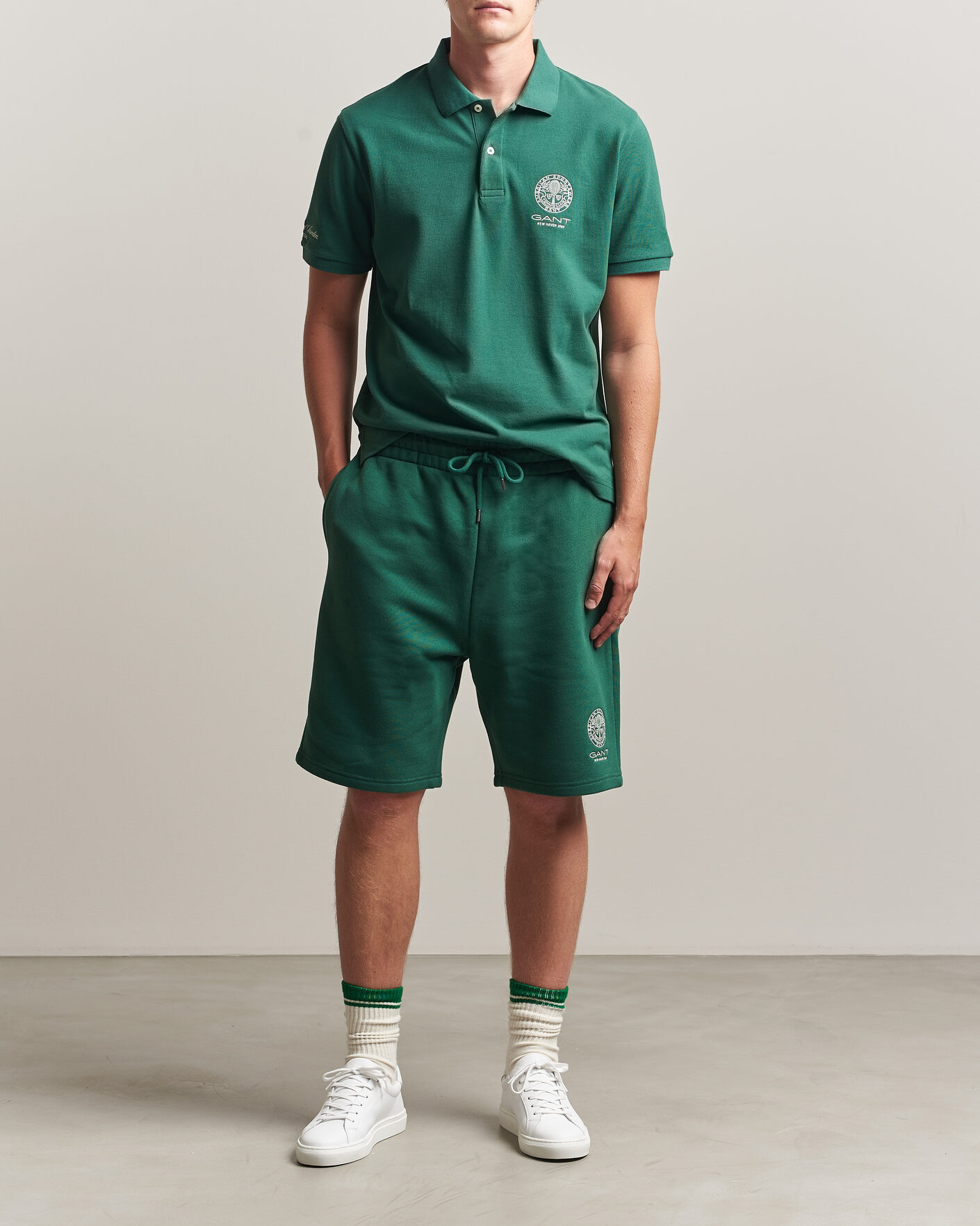 Men | Shorts | Gant | Tournament Shorts Green