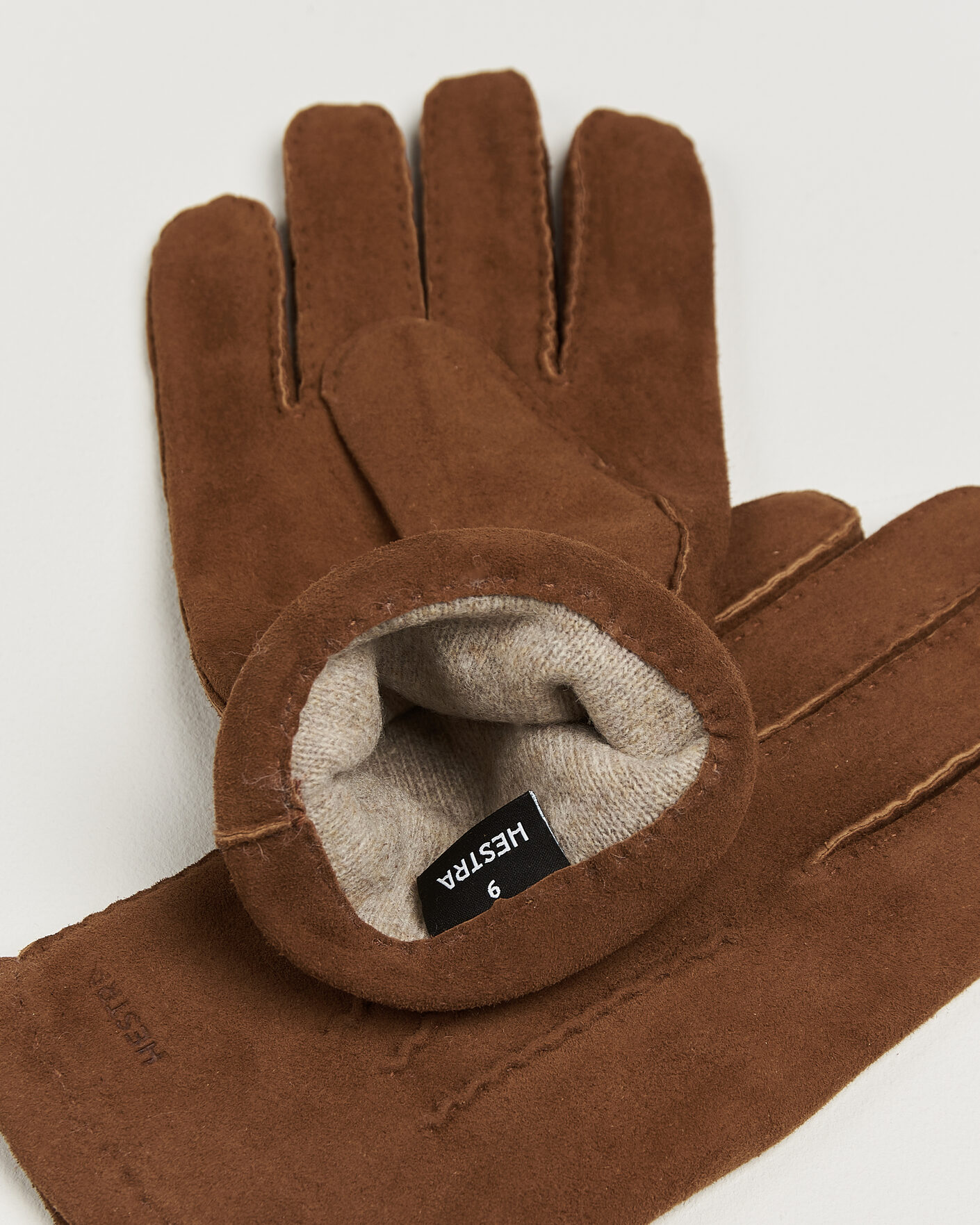 Men | Gloves | Hestra | Arthur Wool Lined Suede Glove Whiskey