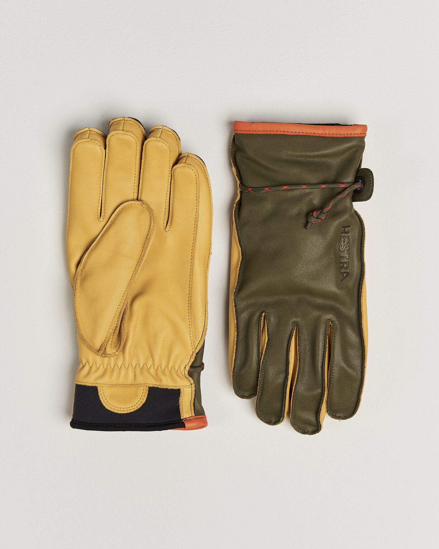 Men | Gloves | Hestra | Wakayama Leather Ski Glove Loden/Tan