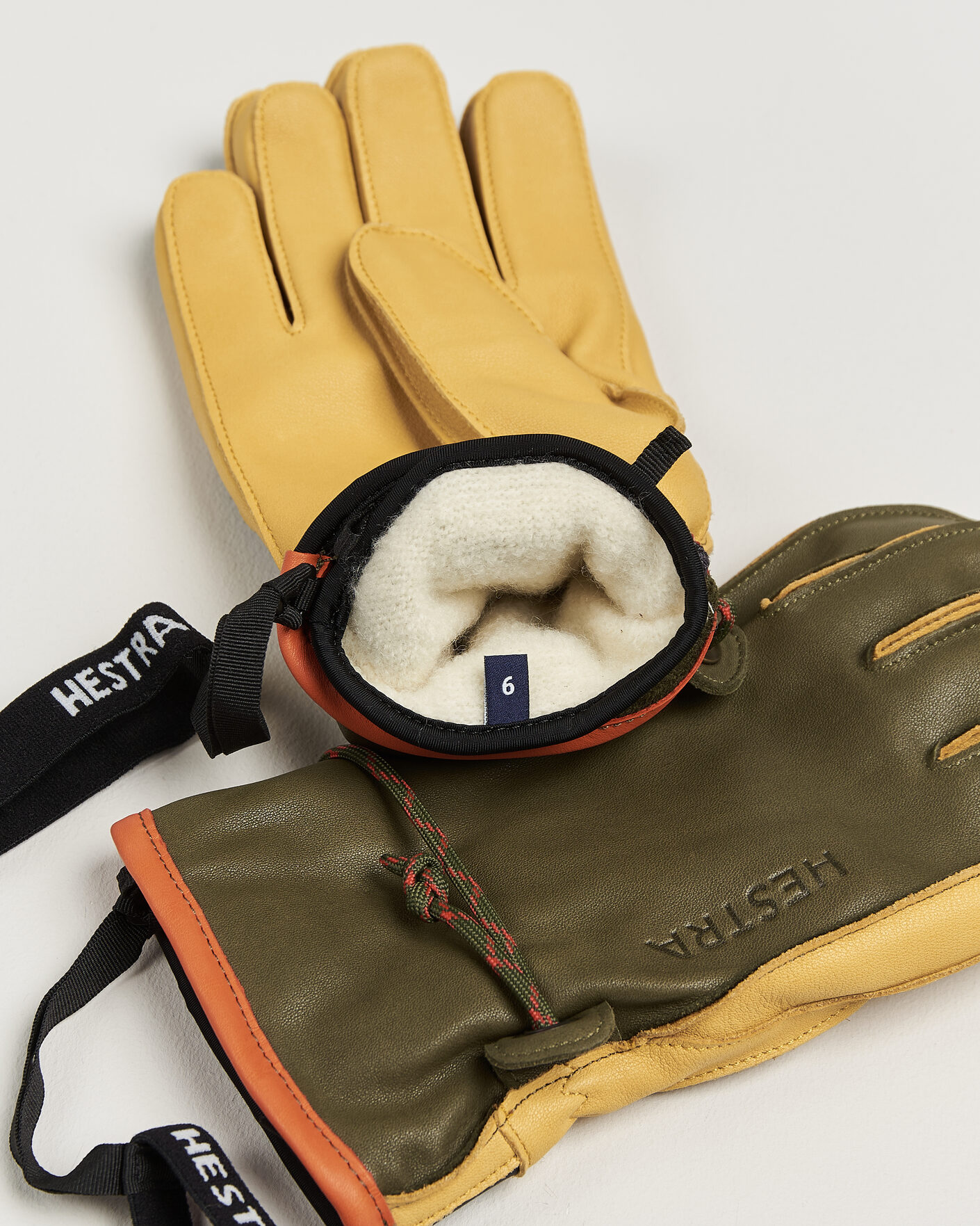 Men | Gloves | Hestra | Wakayama Leather Ski Glove Loden/Tan