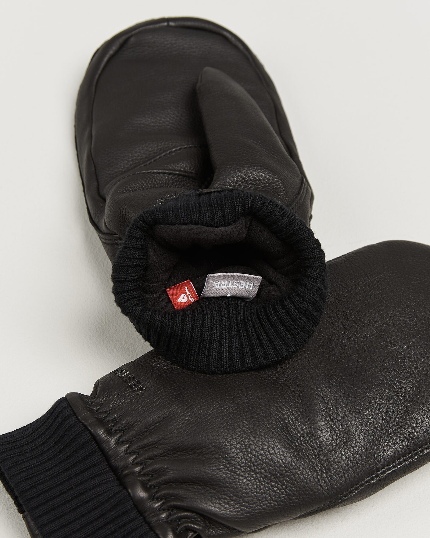 Men | Gloves | Hestra | Tore Deerskin Primaloft Lined Mitt Black