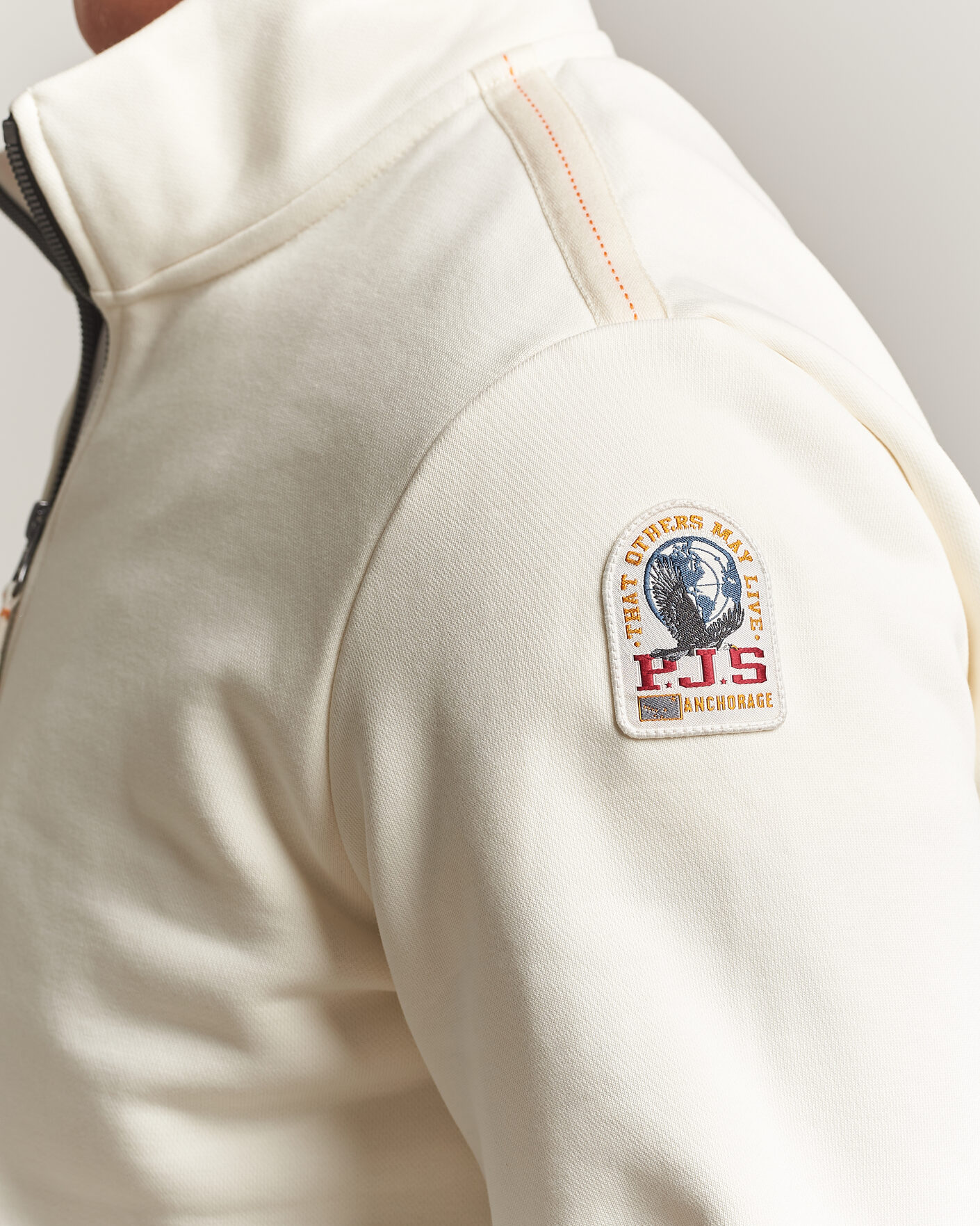 Men | Sweaters & Knitwear | Parajumpers | Broad Peak Super Easy Half Zip Sweatshirt Warm Ivory