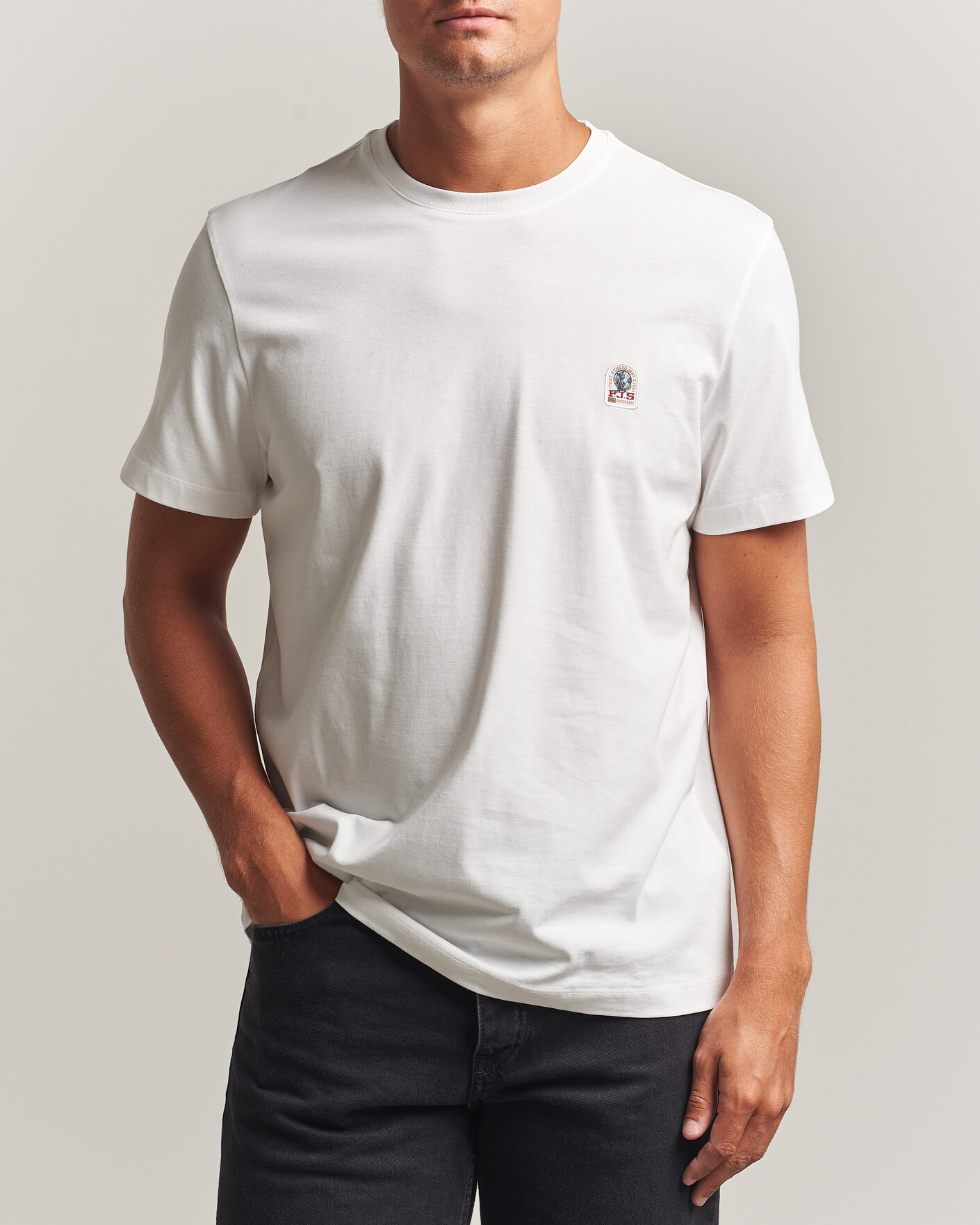 Men | T-Shirts | Parajumpers | Patch Super Easy T-Shirt White