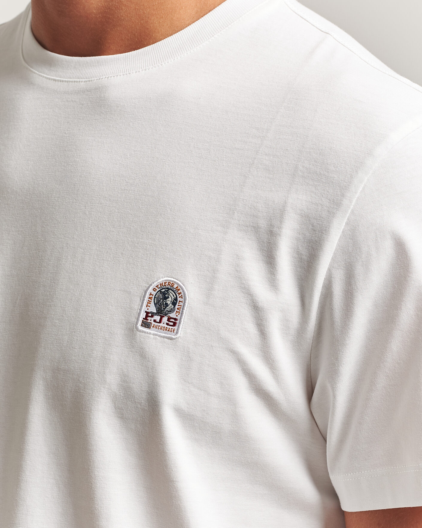 Men | T-Shirts | Parajumpers | Patch Super Easy T-Shirt White
