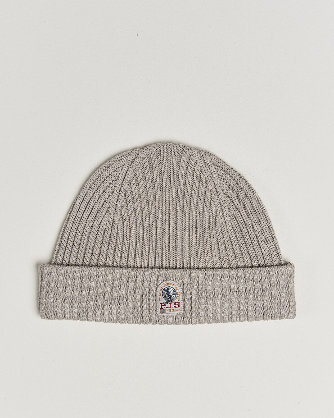 Men | Beanies | Parajumpers | Matio Ribbed Hat Mid Grey