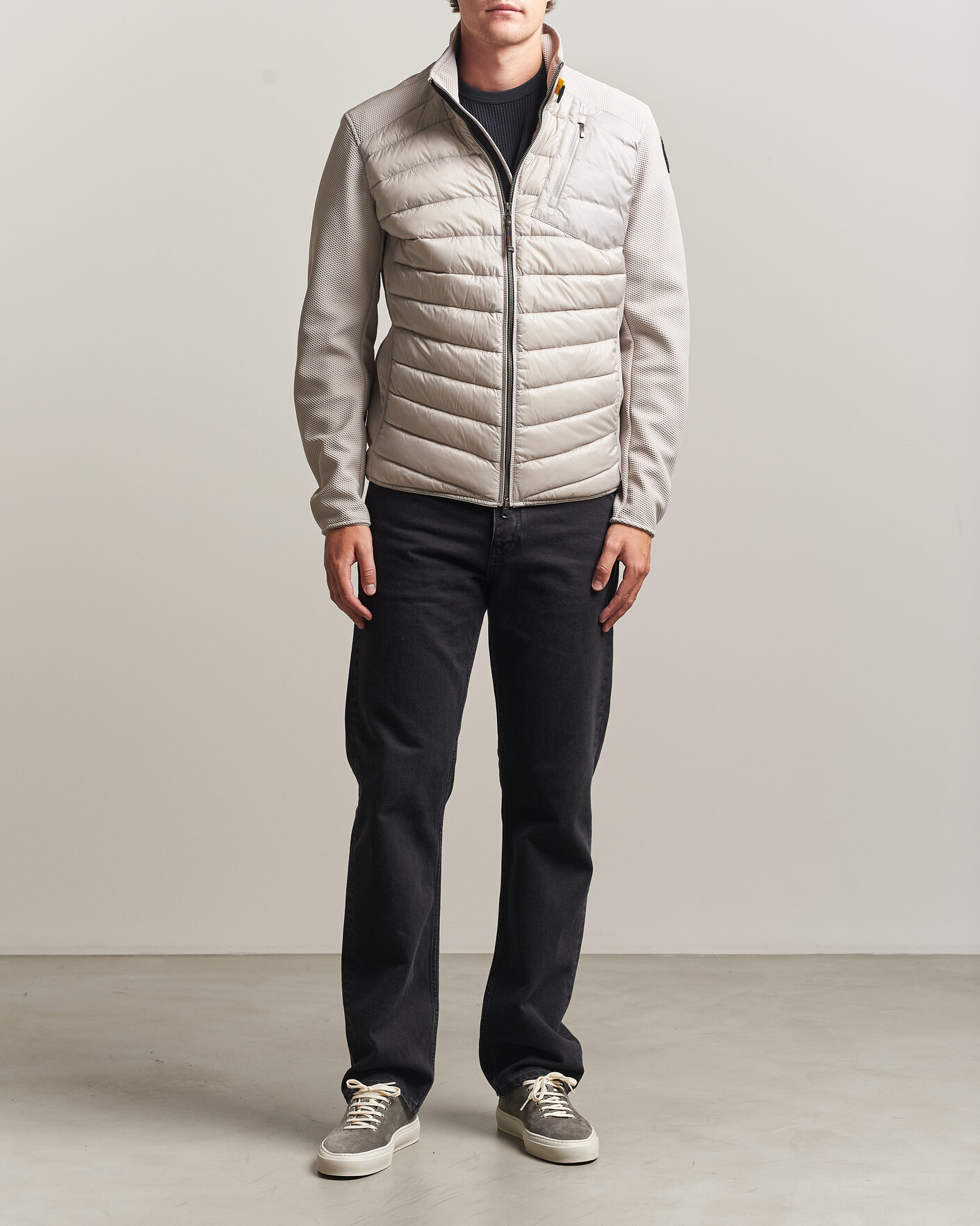Men | Coats & Jackets | Parajumpers | Jayden Warm Up Hybrid Jacket Mid Grey